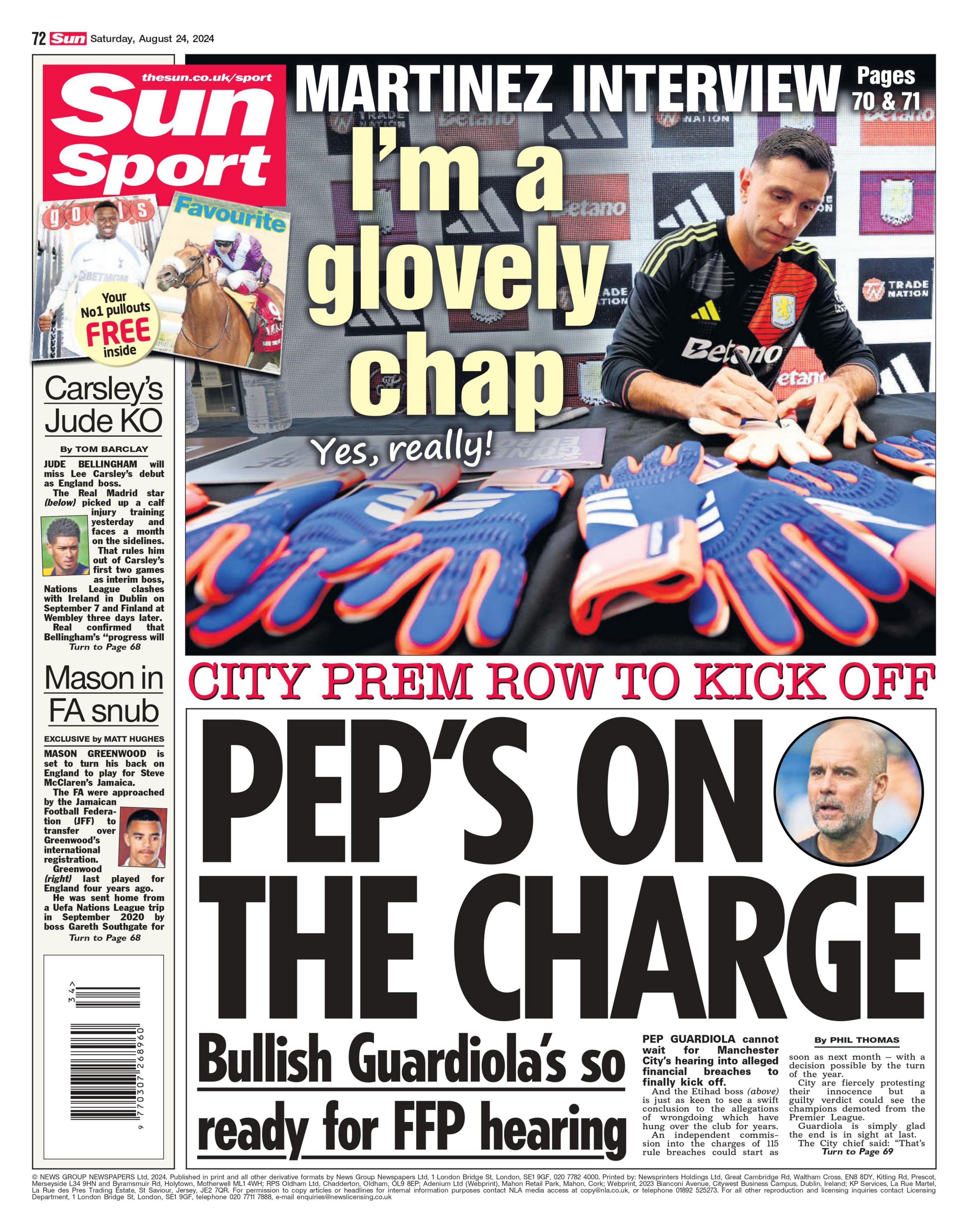 Sun back page