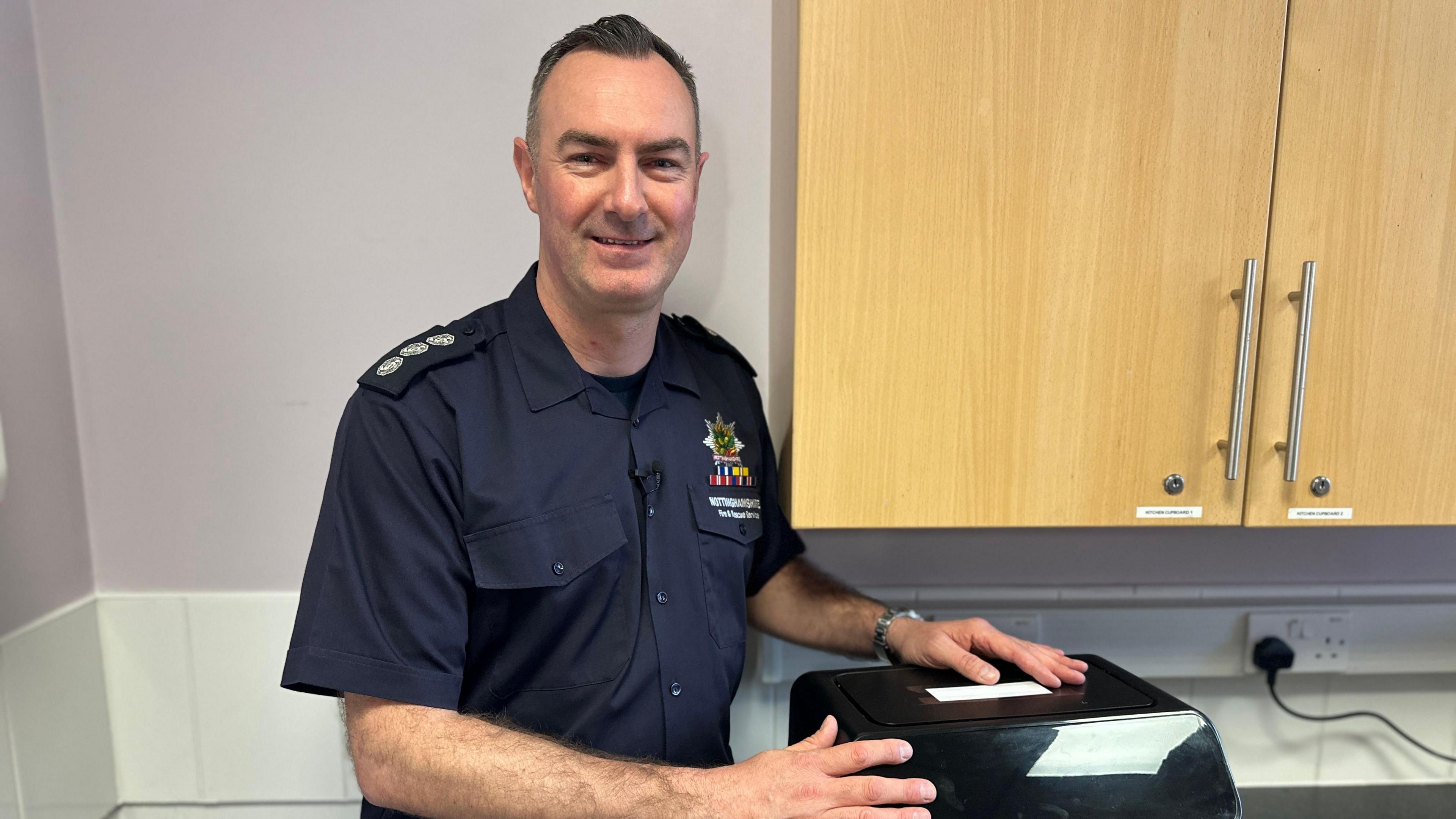 Nottinghamshire Fire and Rescue station manager Richard Booth