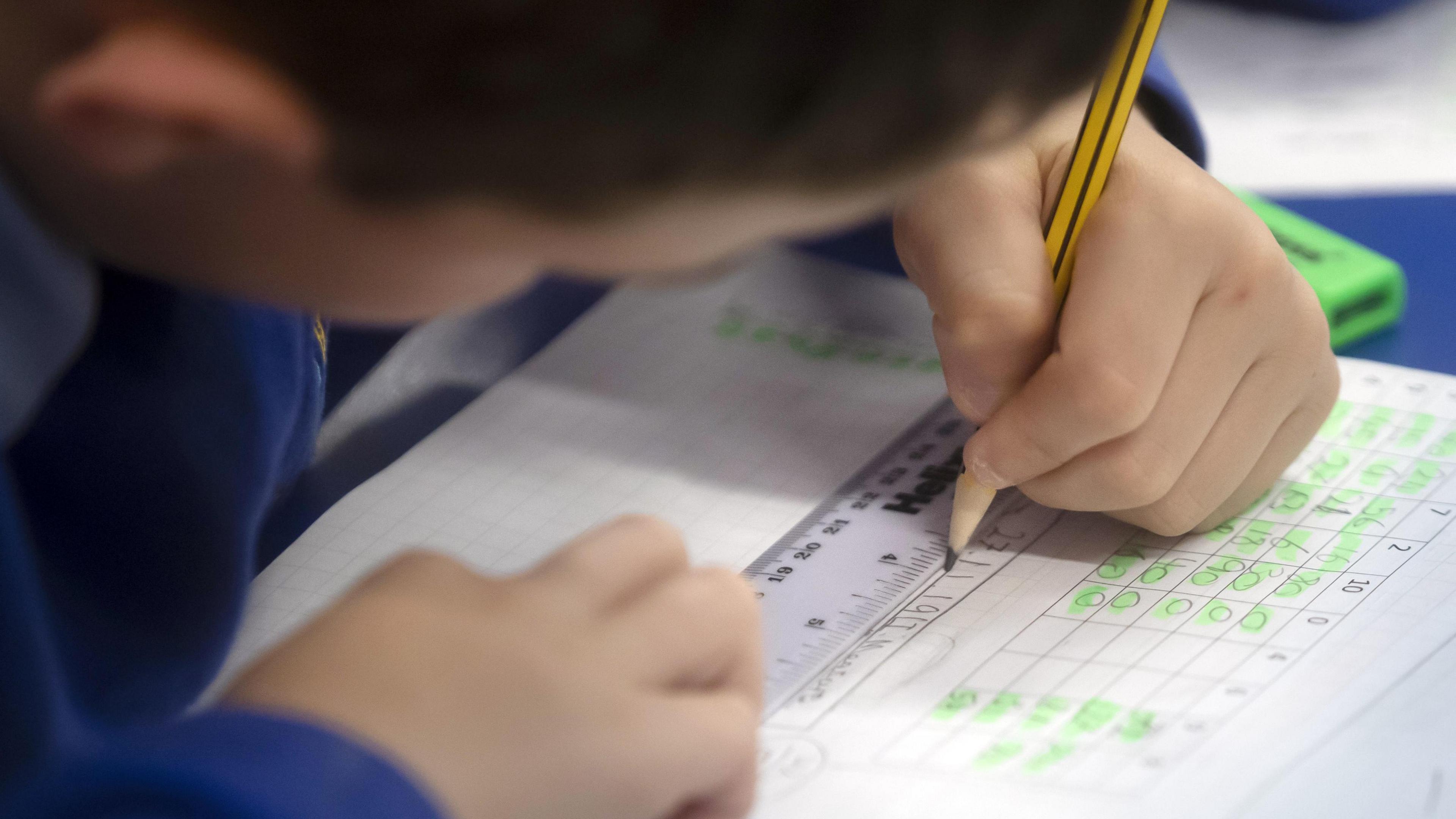 Boy at school