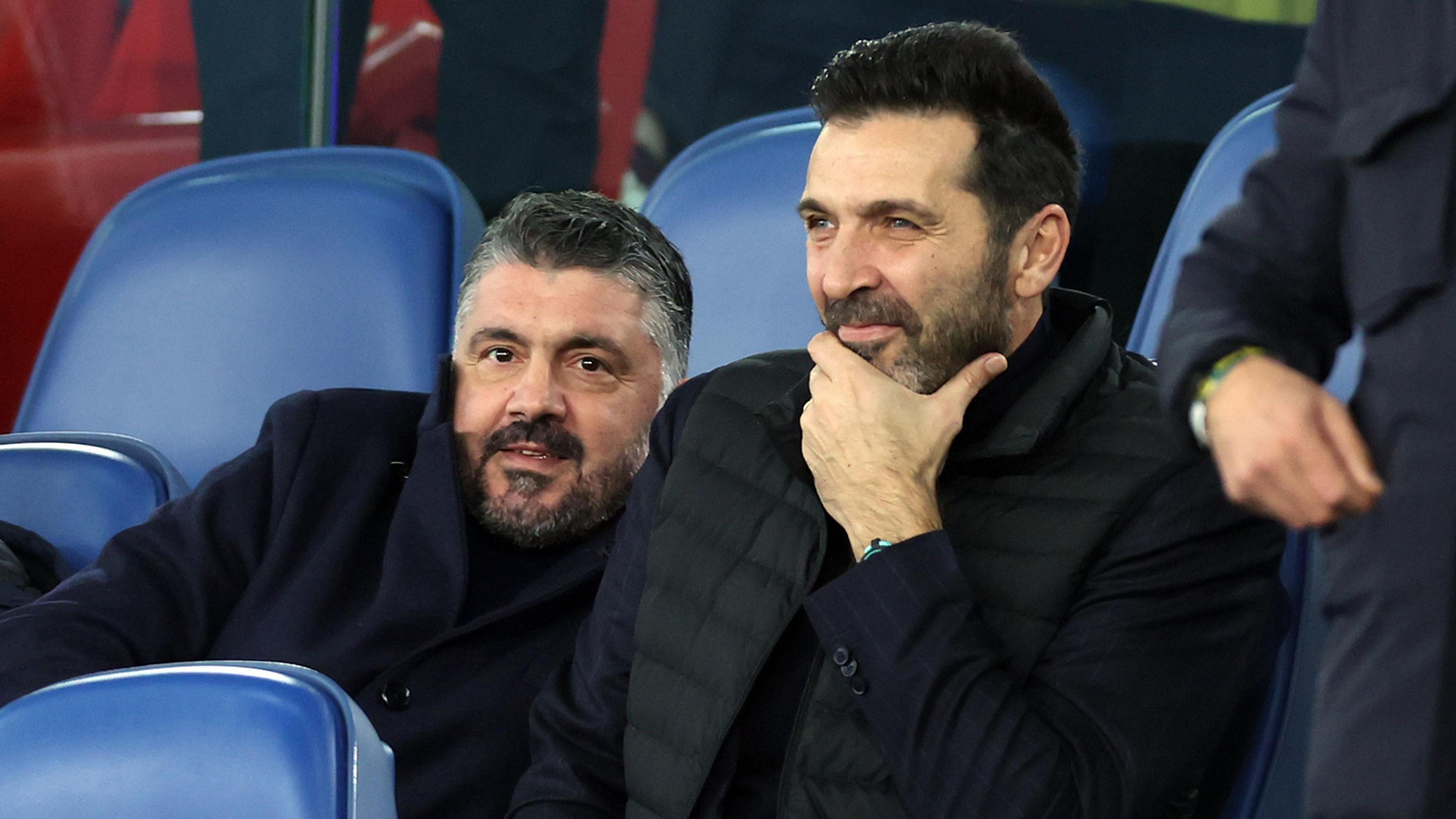 Gianluigi Buffon and Gennaro Gattuso