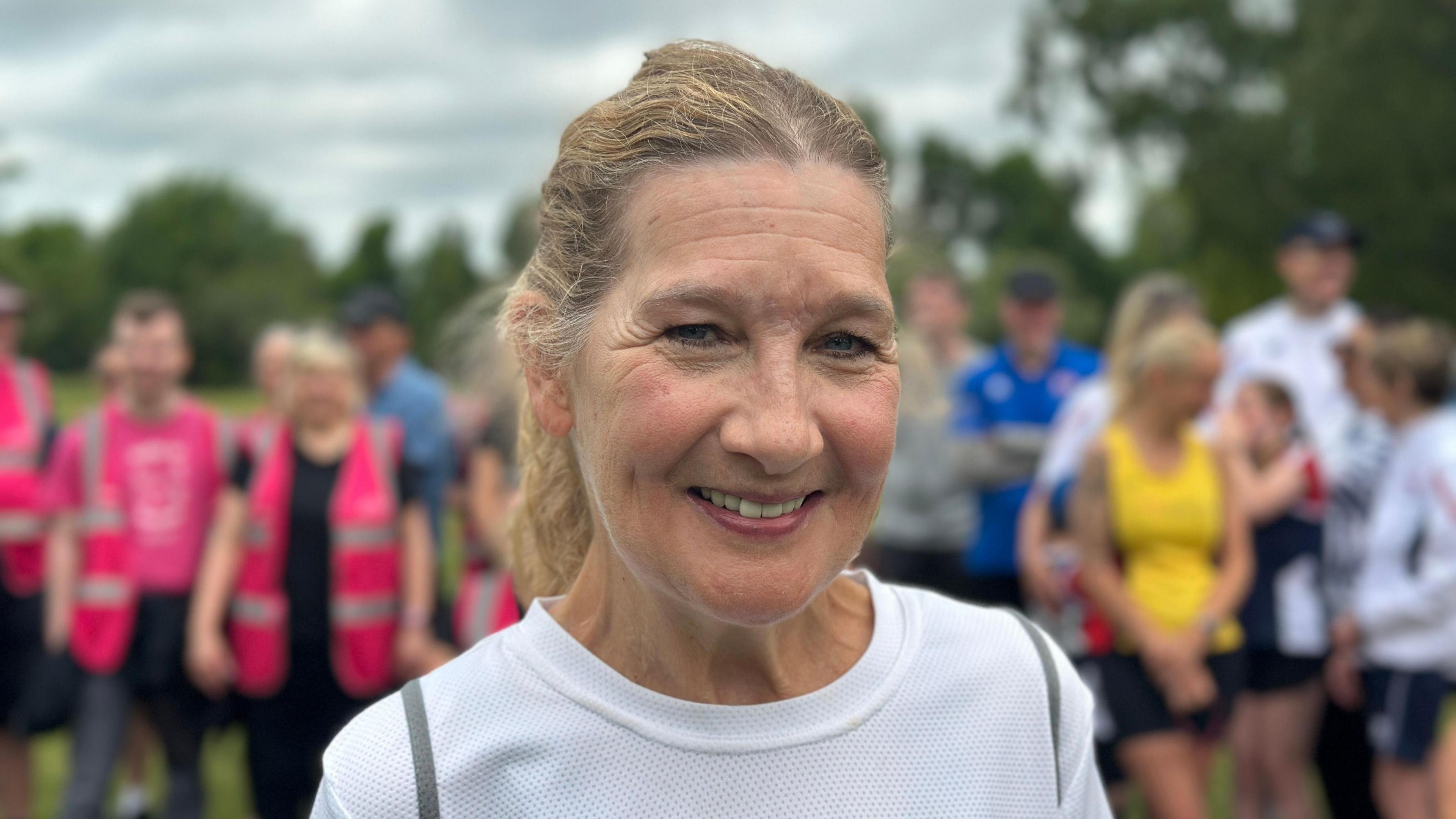 Karen Hodgson at a Park Run