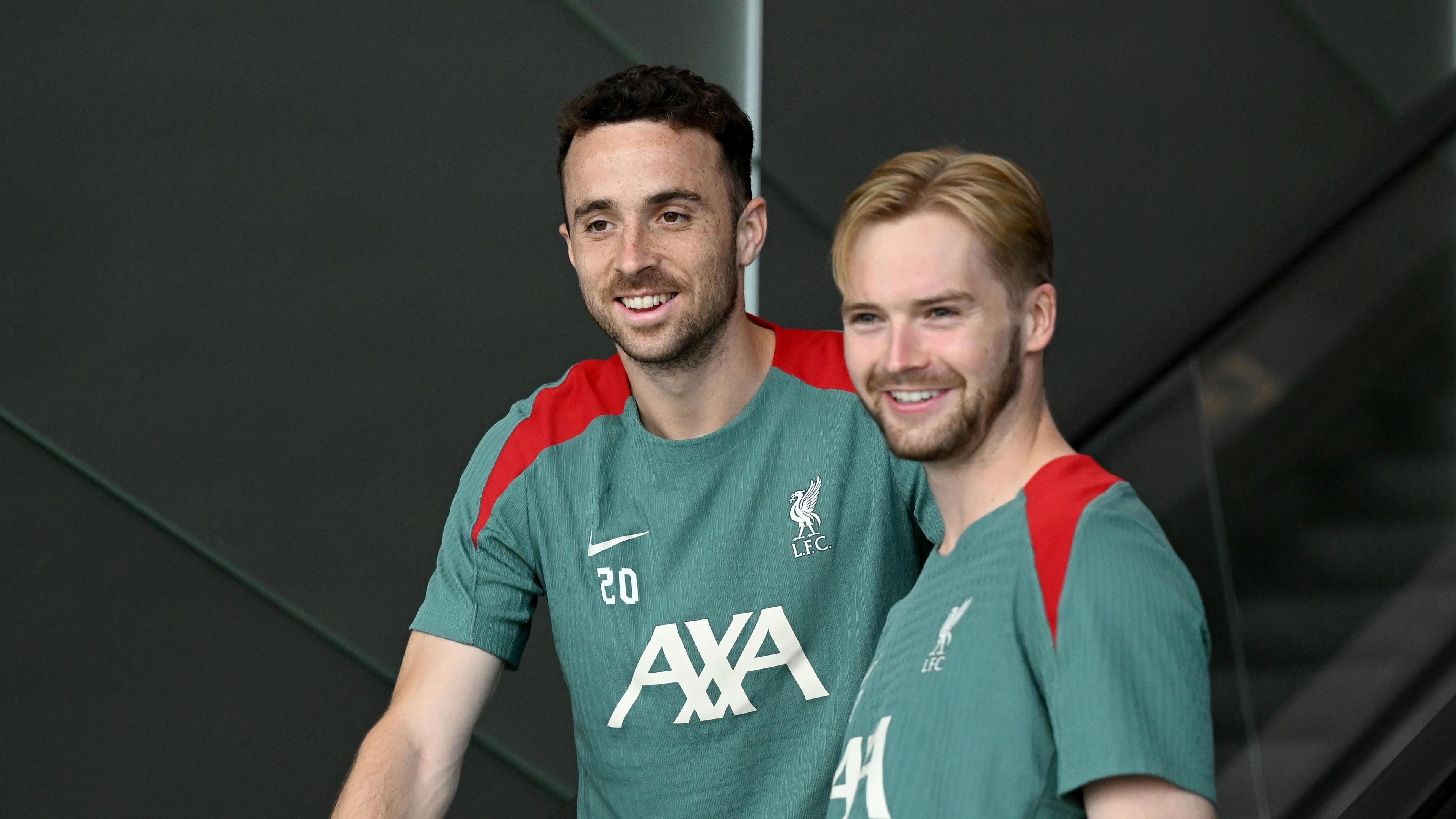 Diogo Jota and Caoimhin Kelleher
