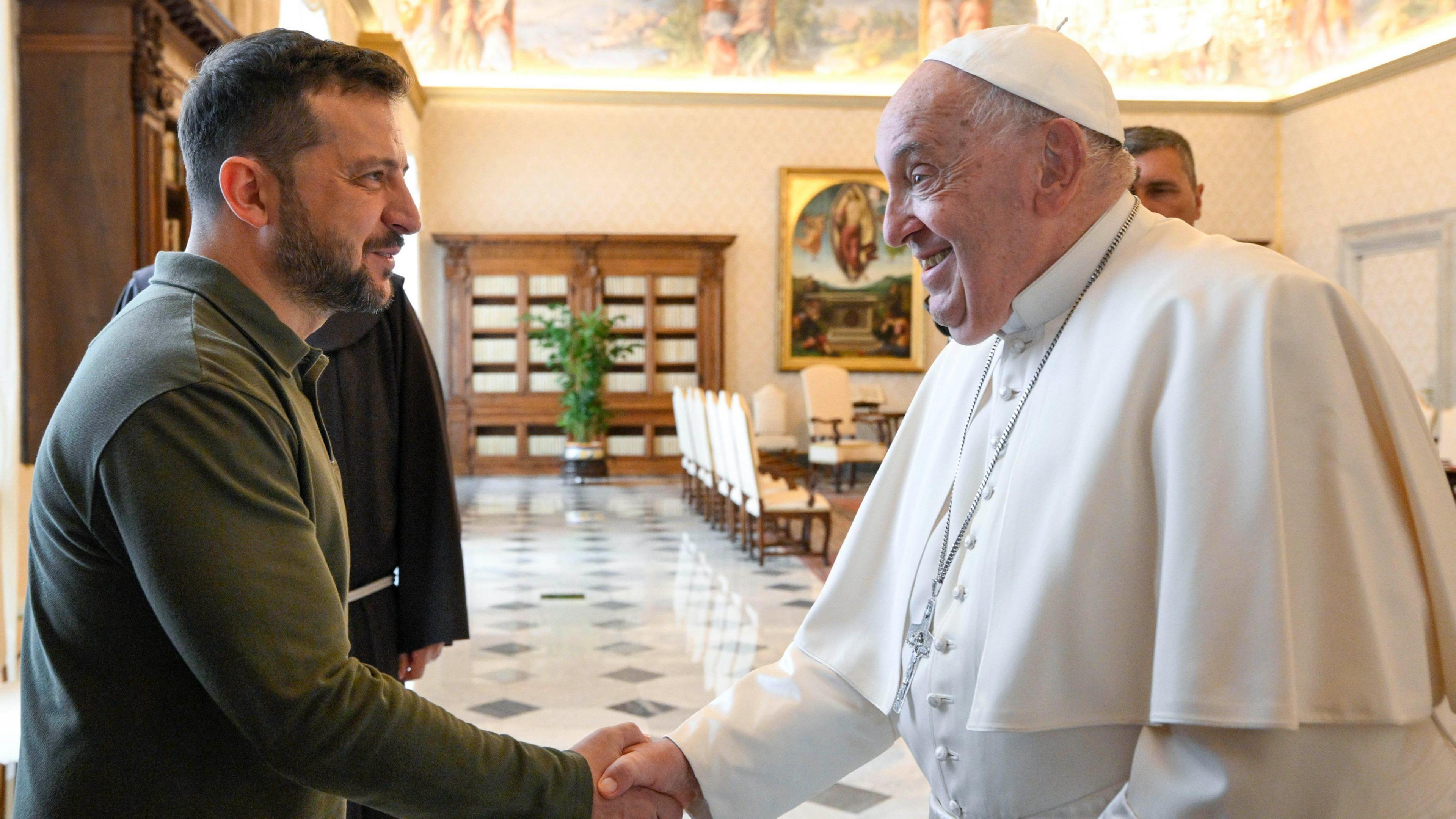 Zelensky said returning Ukrainians from captivity was the main focus of his talks with Pope Francis