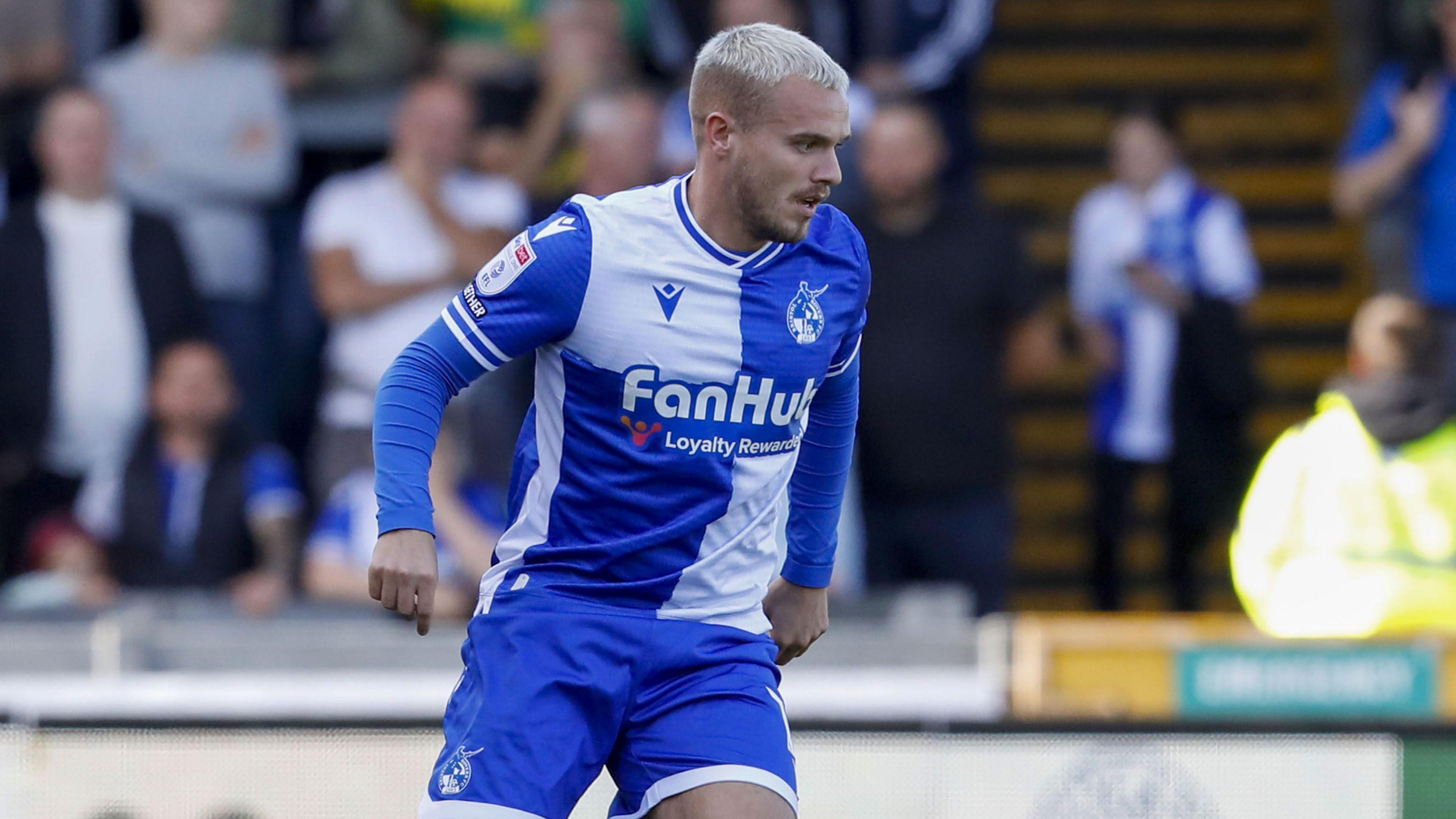 Luke Thomas in action for Bristol Rovers