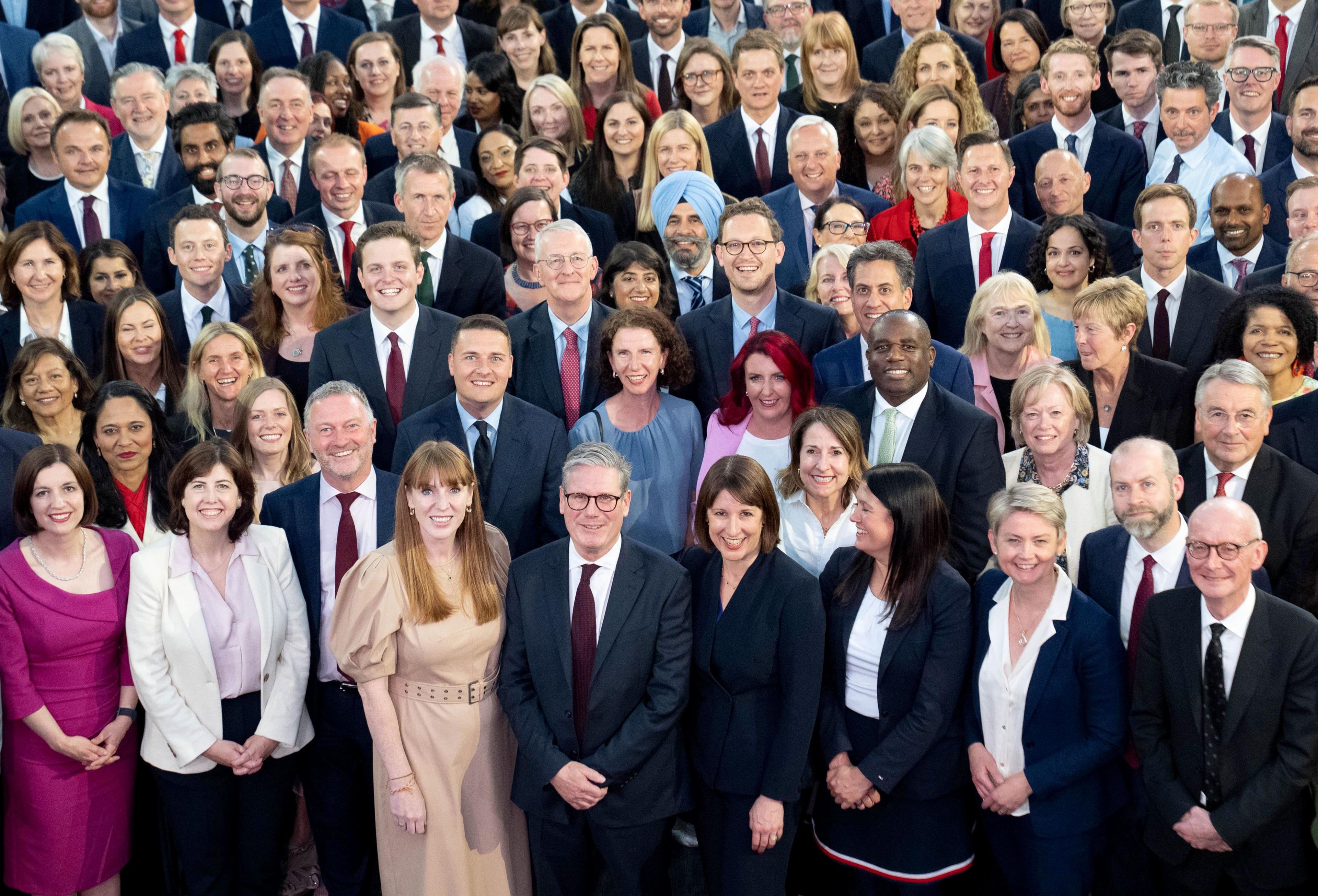 Keir Starmer with new MPs 2024