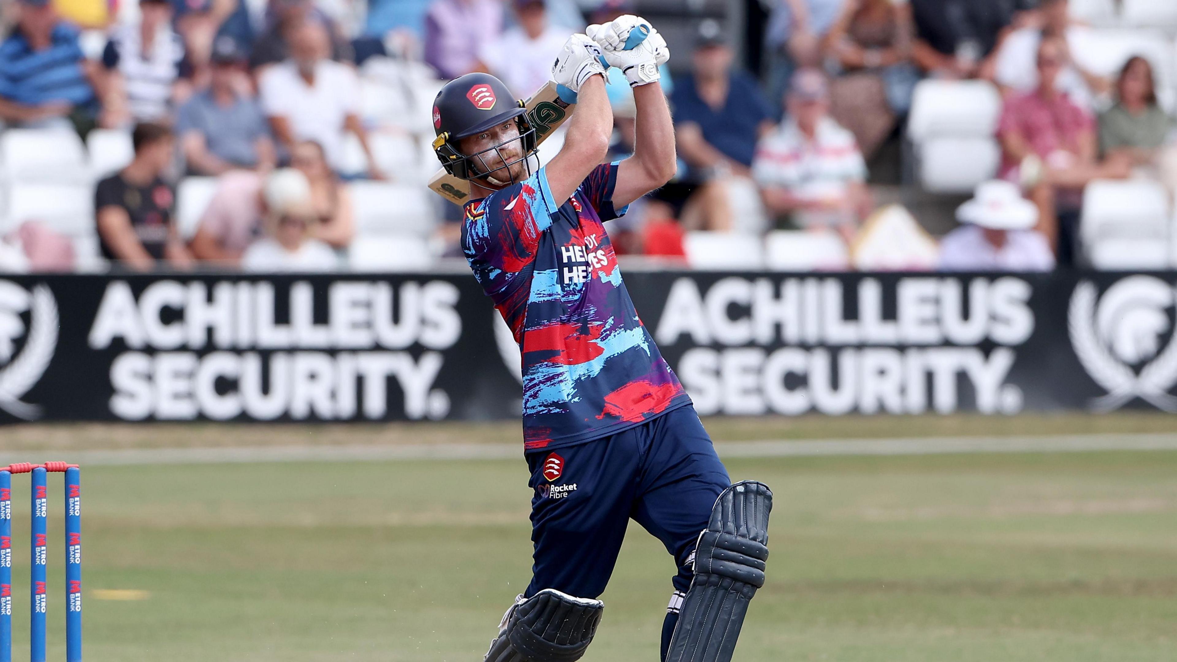 Essex captain Tom Westley in action against Gloucestershire