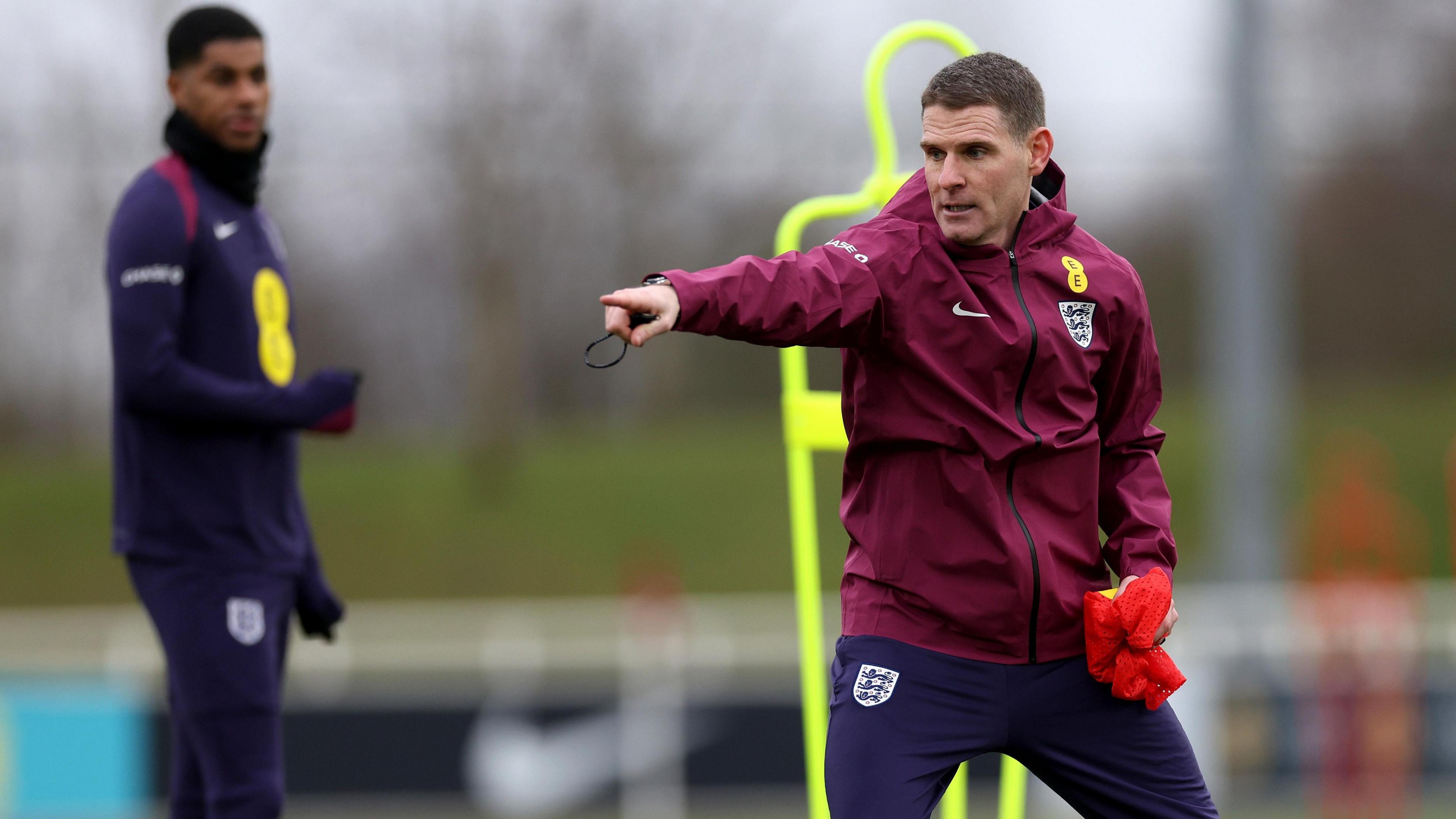 Anthony Barry coaching England