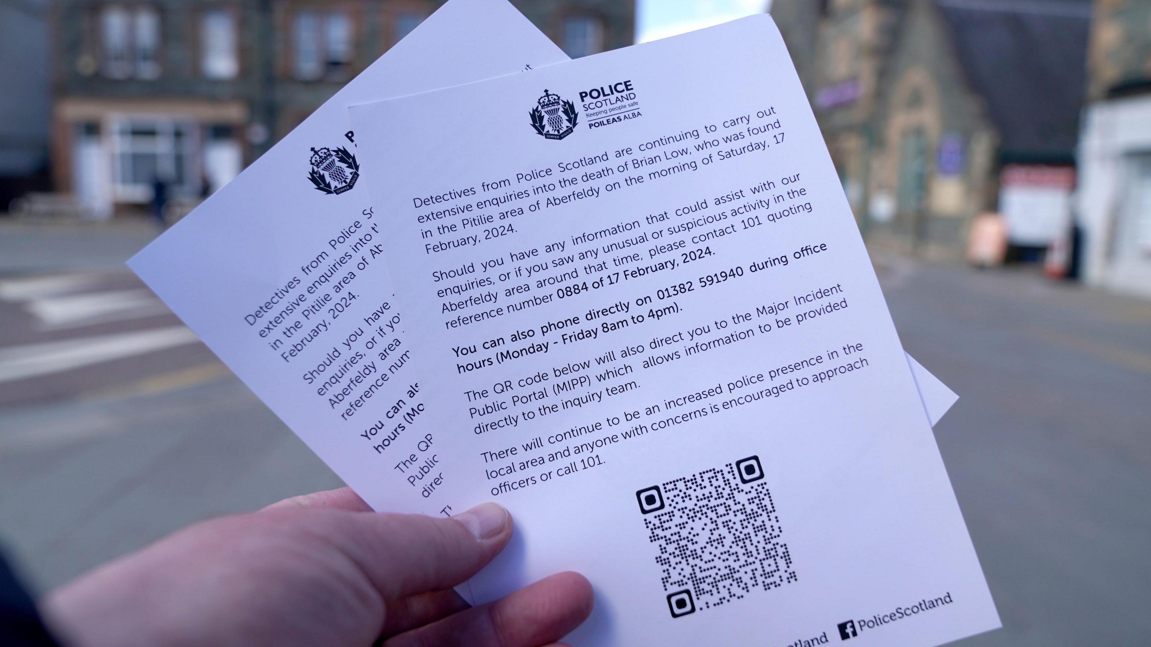 Police leaflets