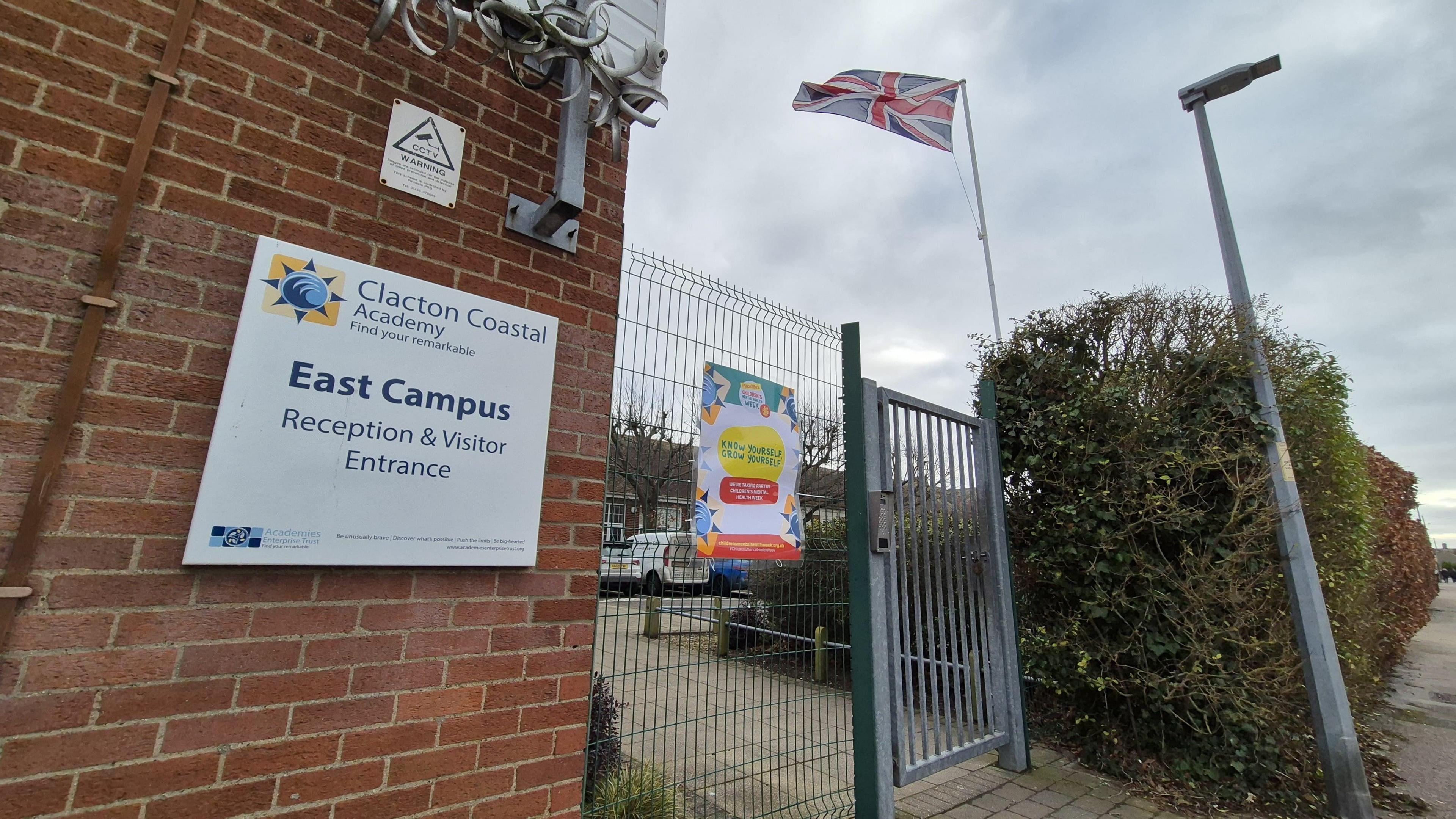 The entrance to Clacton Coastal Academy's East Campus