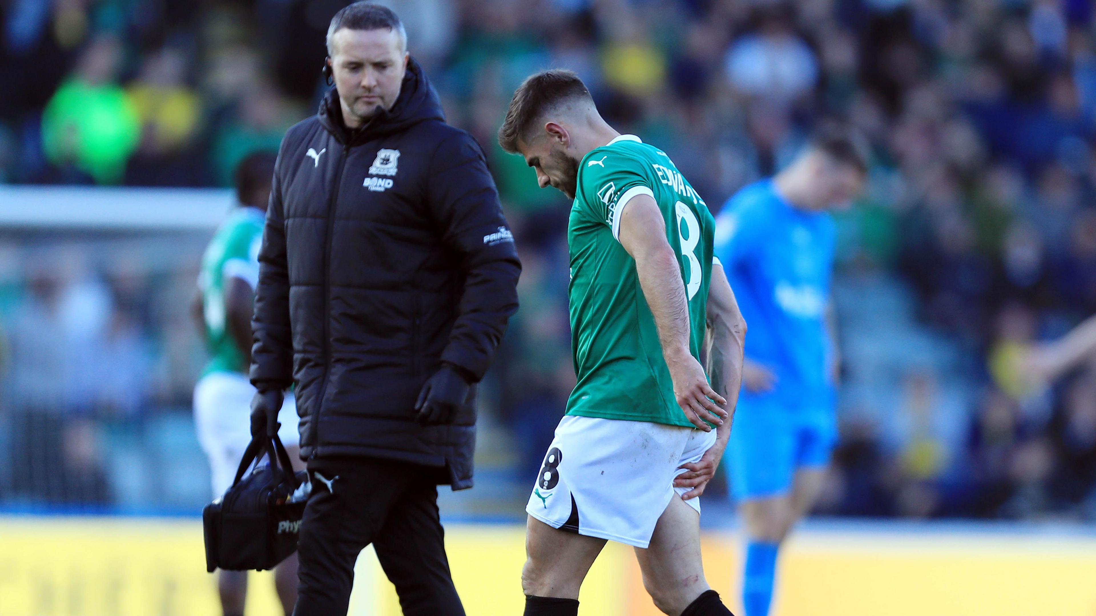 Joe Edwards limps off