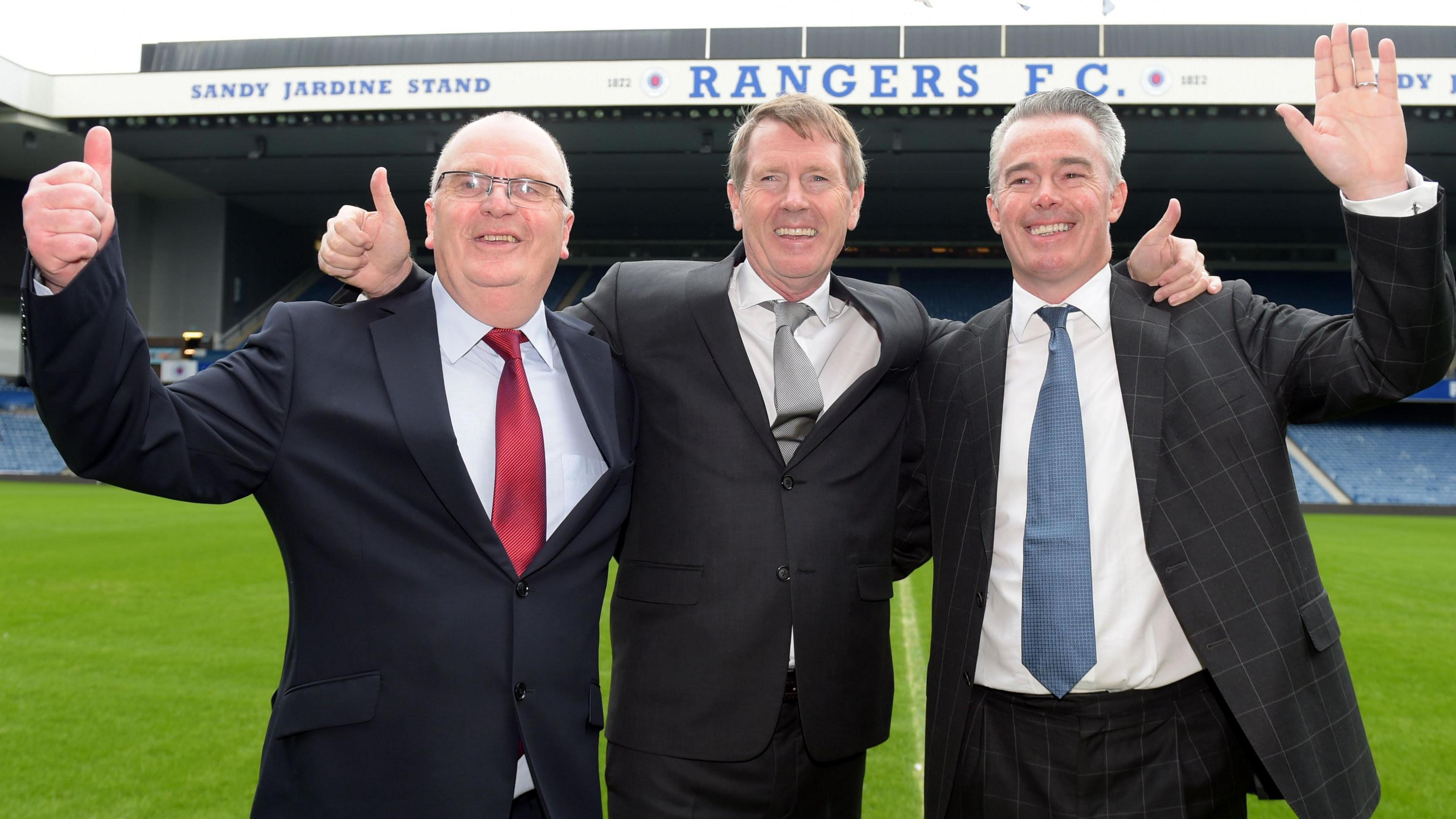 John Gilligan, Dave King and Paul Murray in 2015