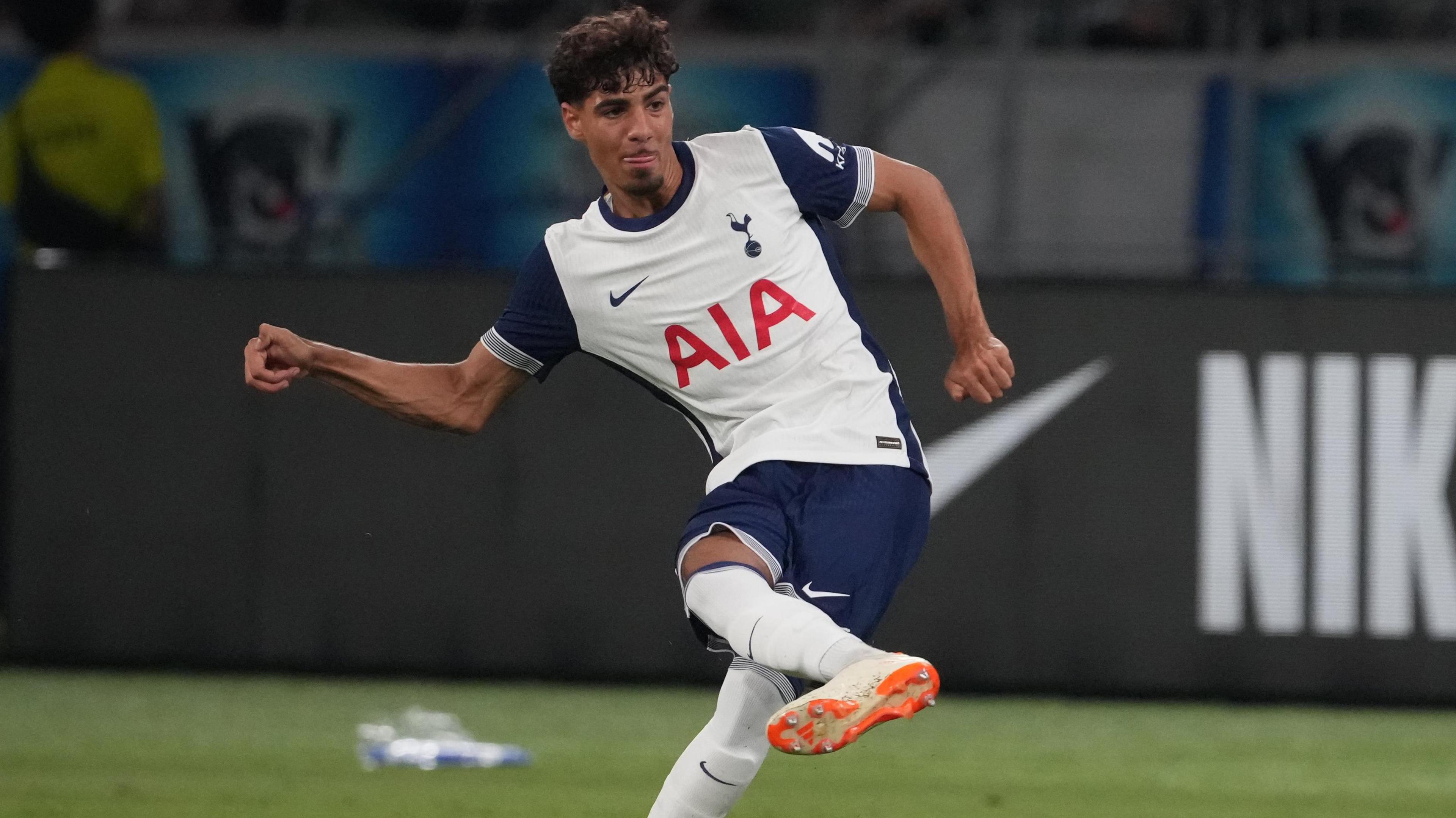 George Abbott playing football for Tottenham