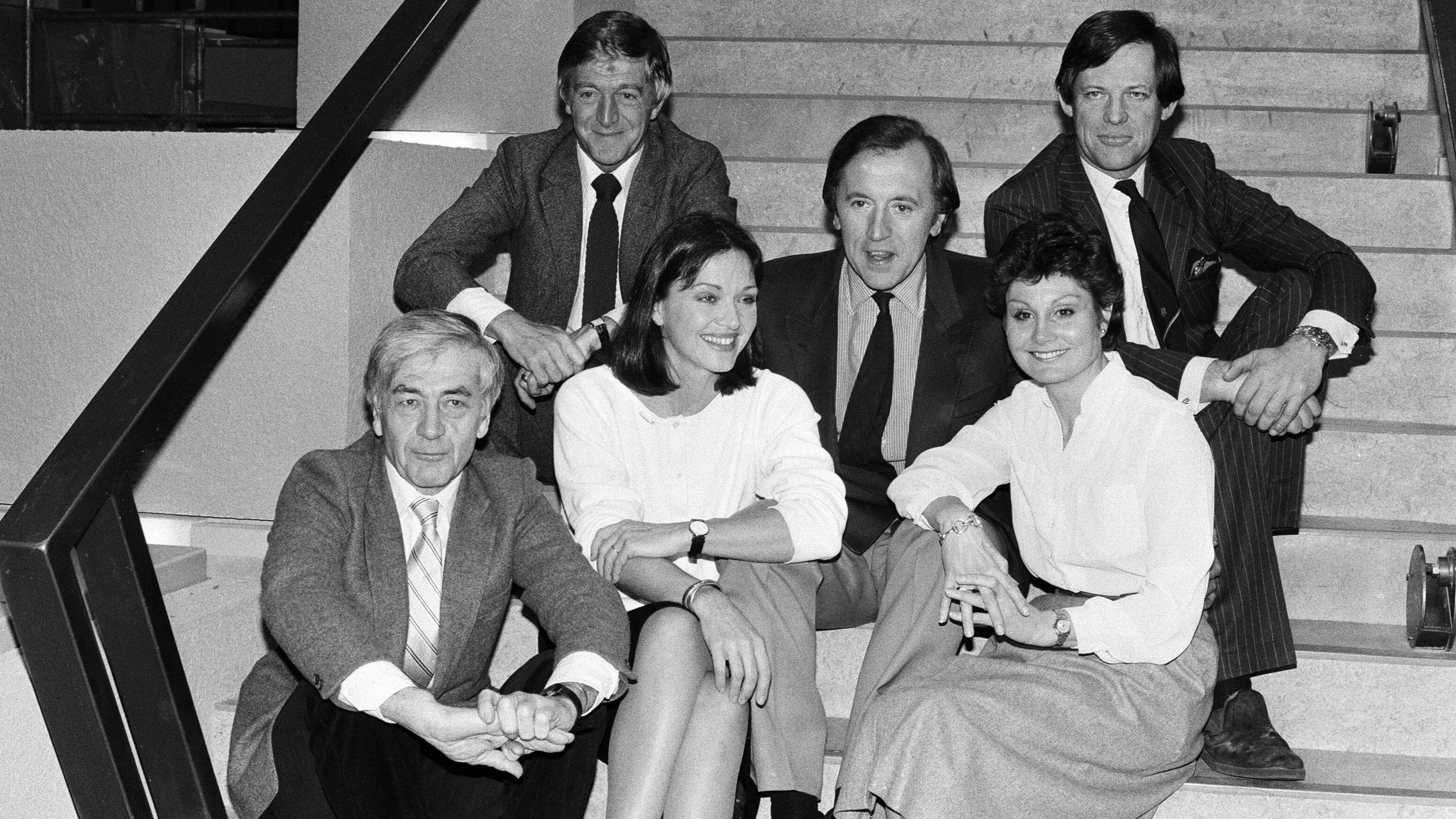 Robert Kee, Michael Parkinson, Anna Ford, David Frost, Angela Rippon & Peter Jay