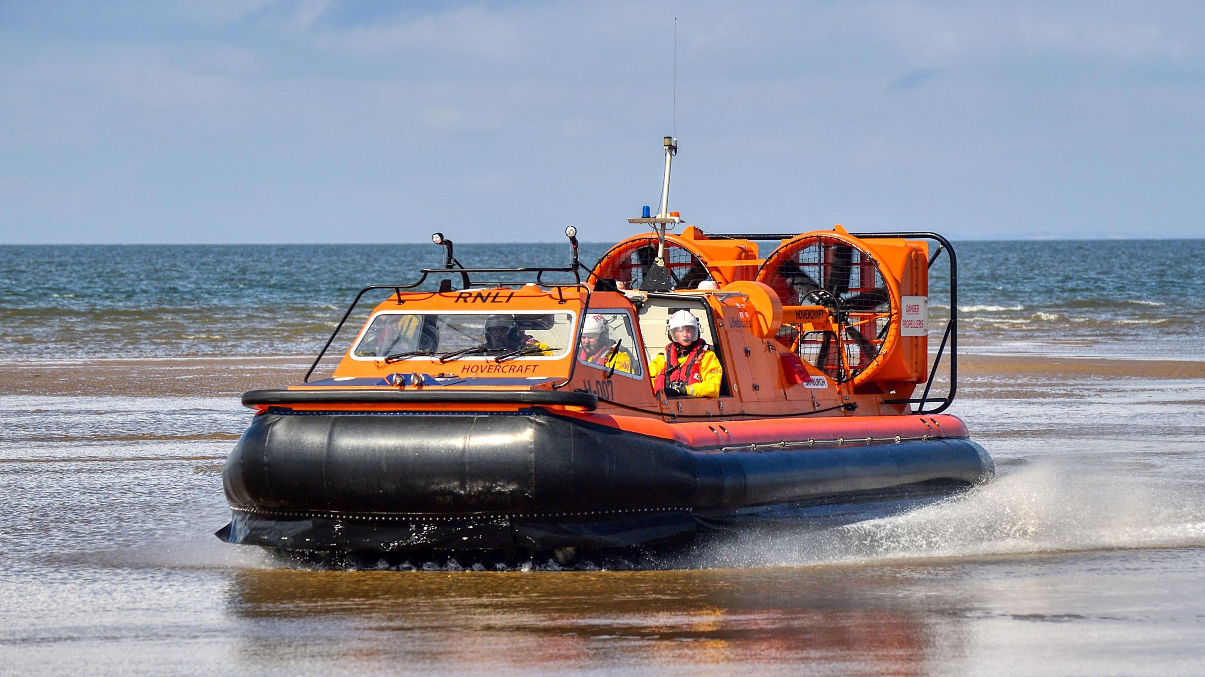 RNLI hovercraft Samburgh