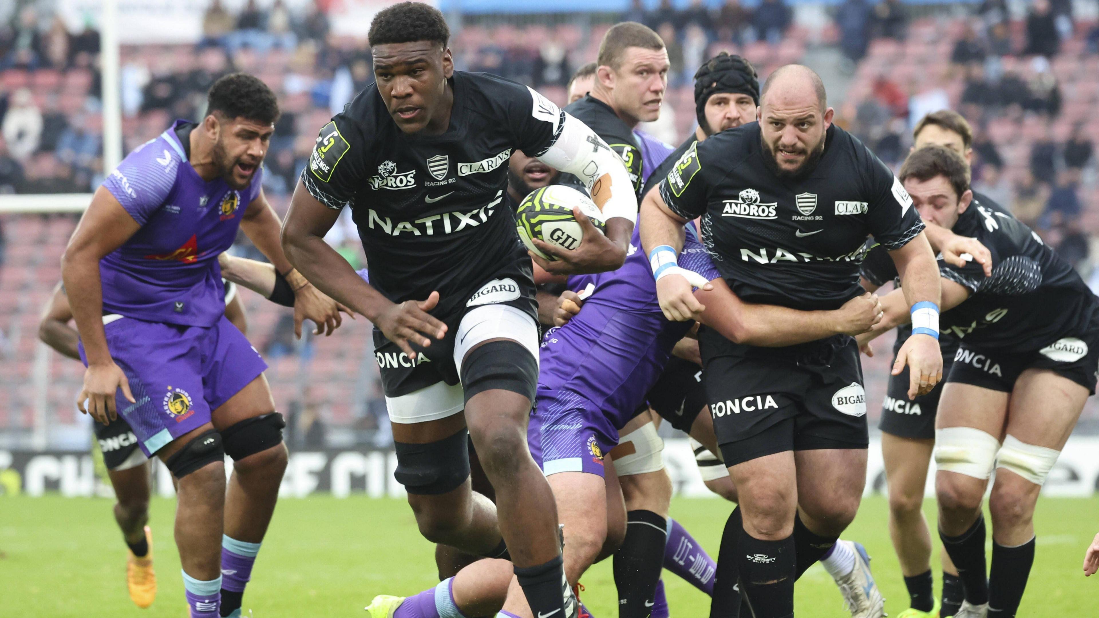 Junior Kpoku playing for Racing 92