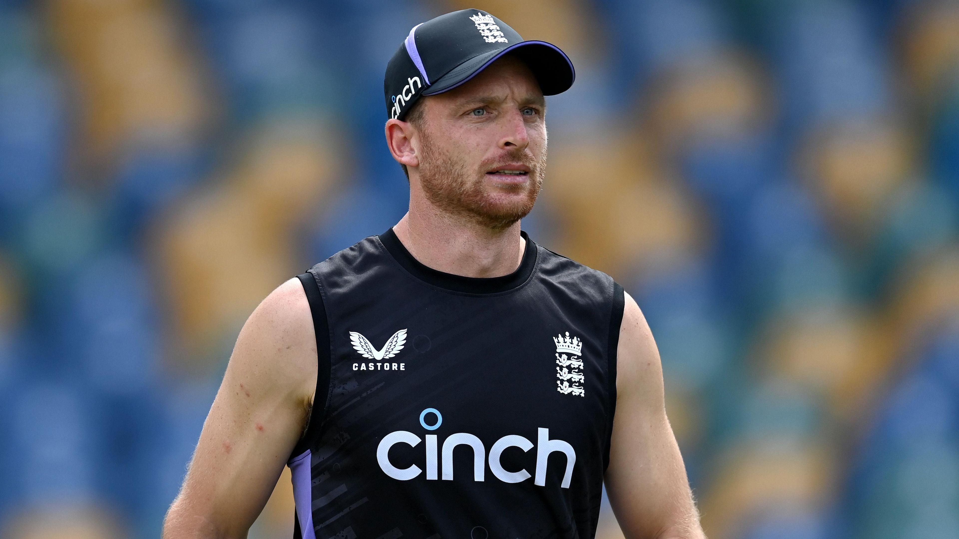 England captain Jos Buttler in training in Barbados