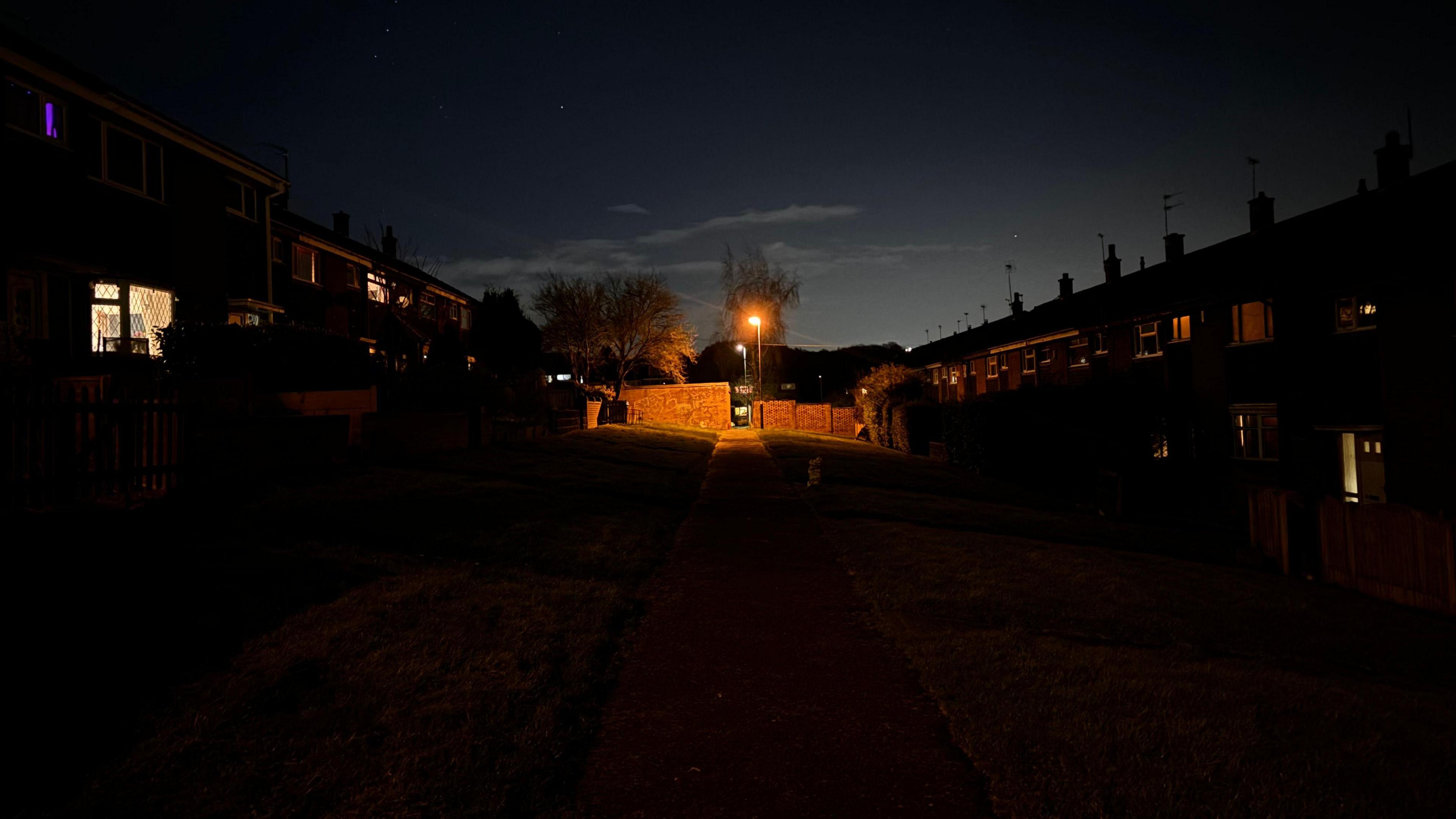 Gilbert Street at night