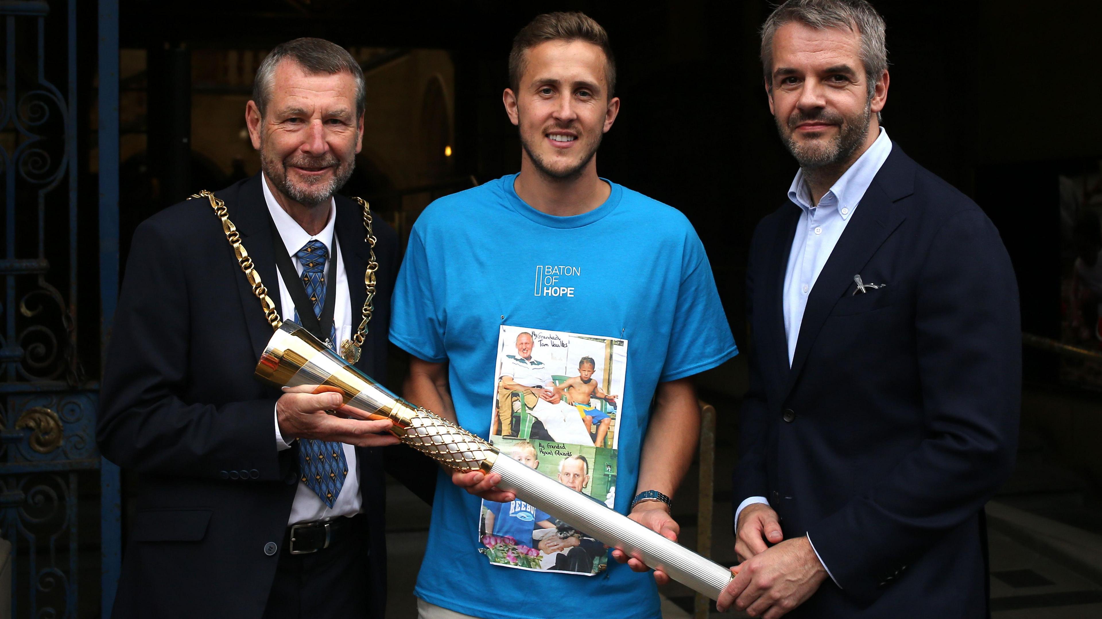 Will Vaulks during an event for suicide prevention initiative Baton of Hope in 2022