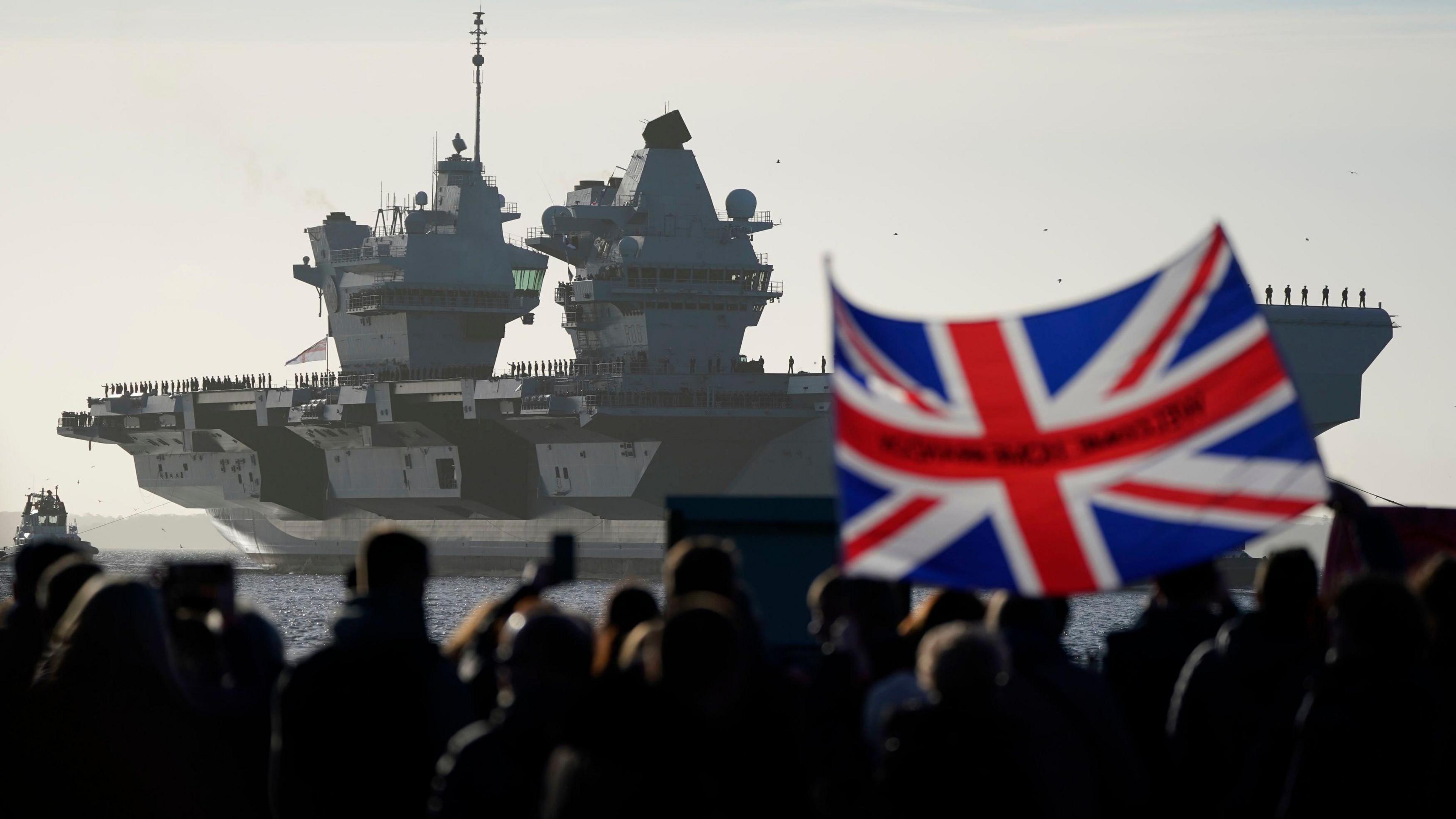 Crowd at Portsmouth Naval Base