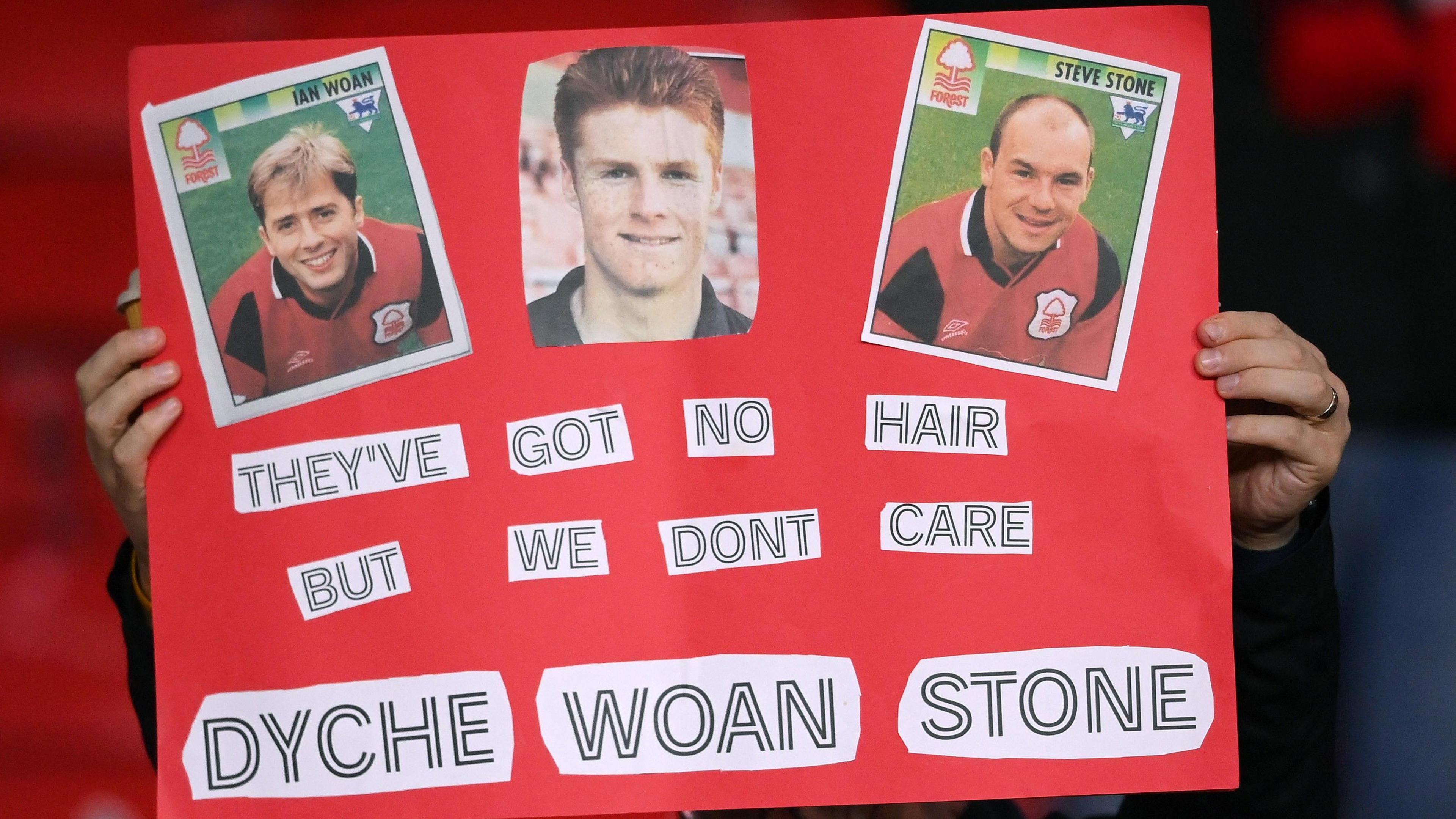 A poster of Sean Dyche, Steve Stone and Ian Woan