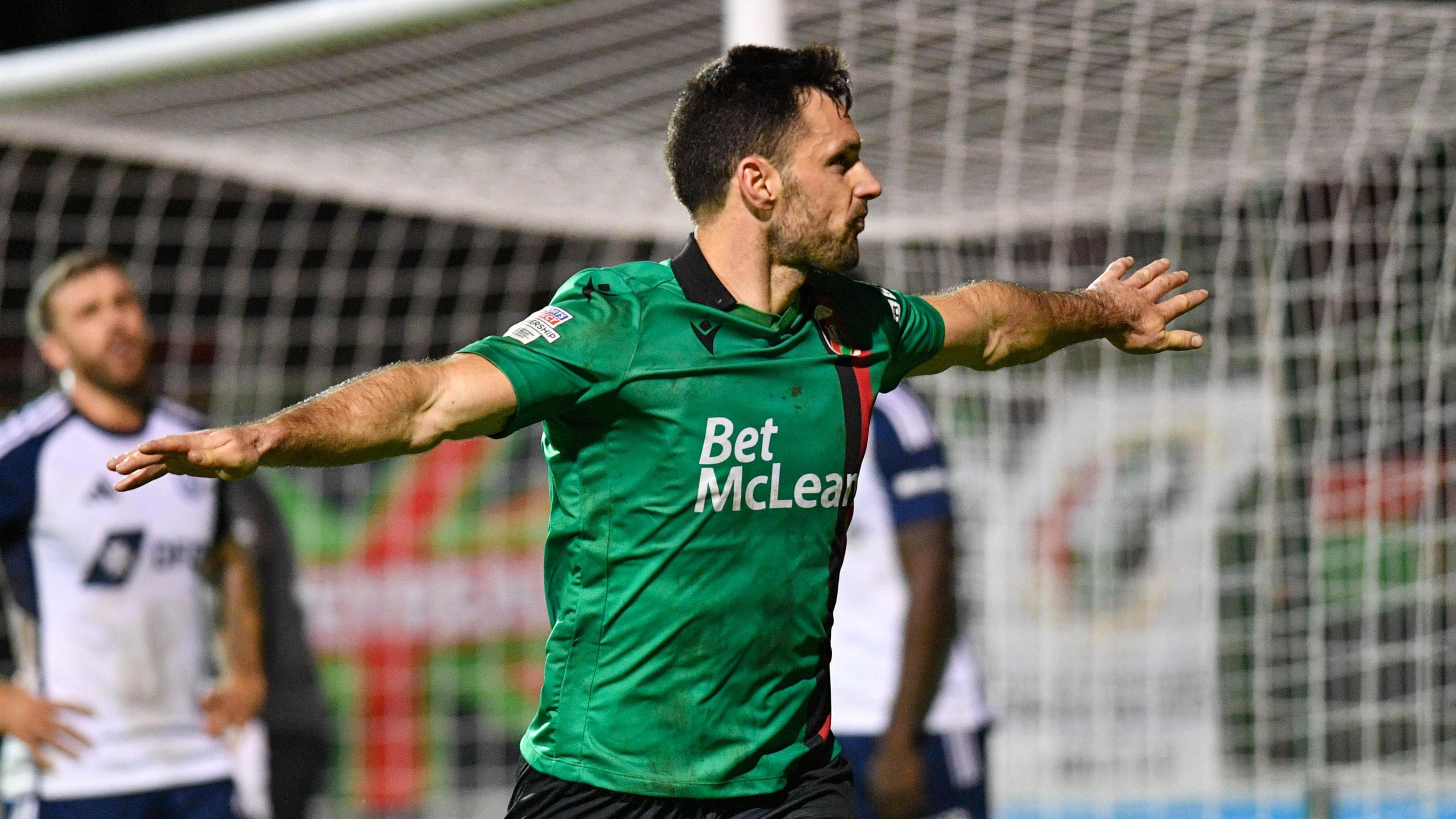 Pat Hoban celebrating scoring