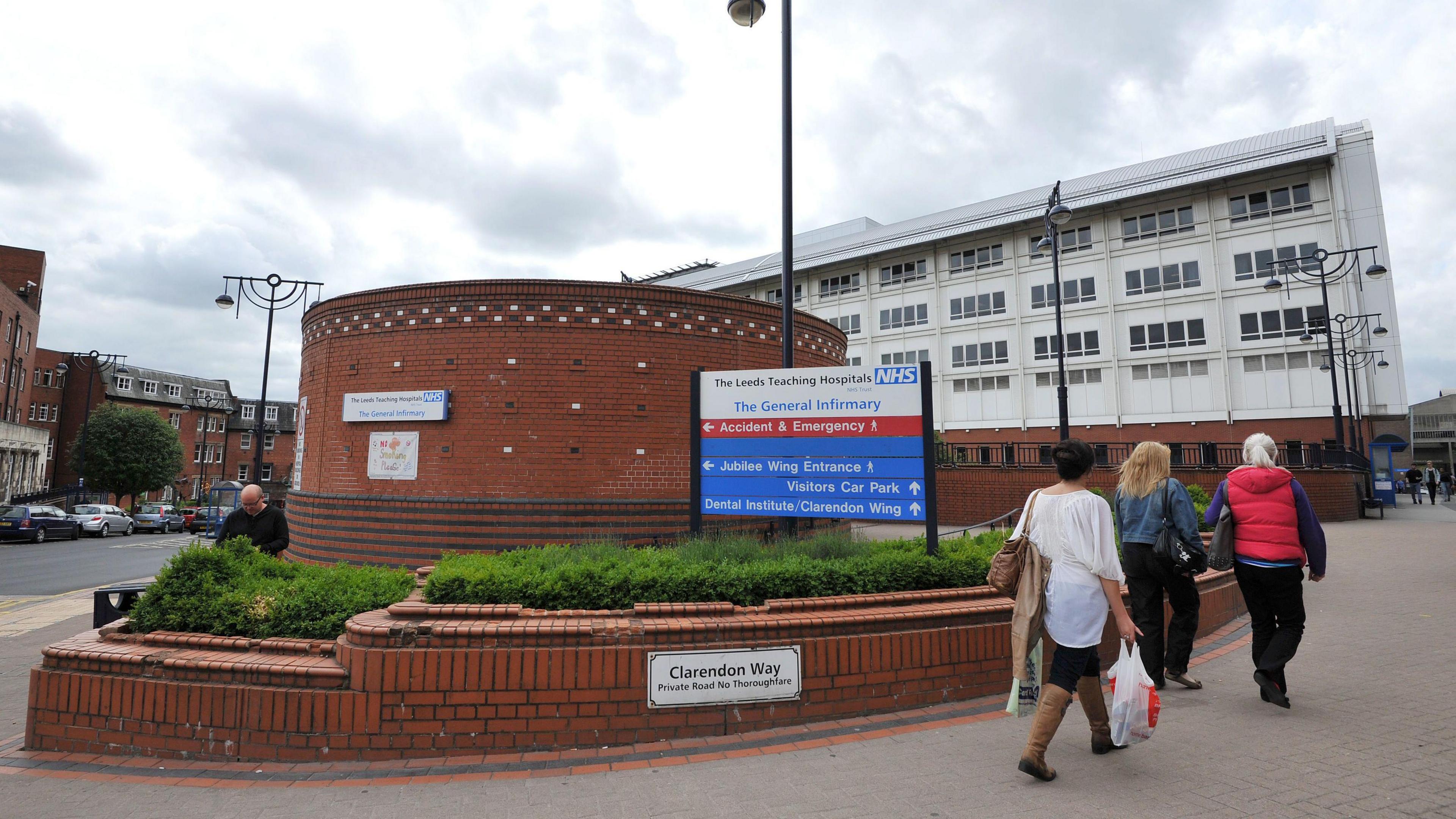  A general view of Leeds General Infirmary