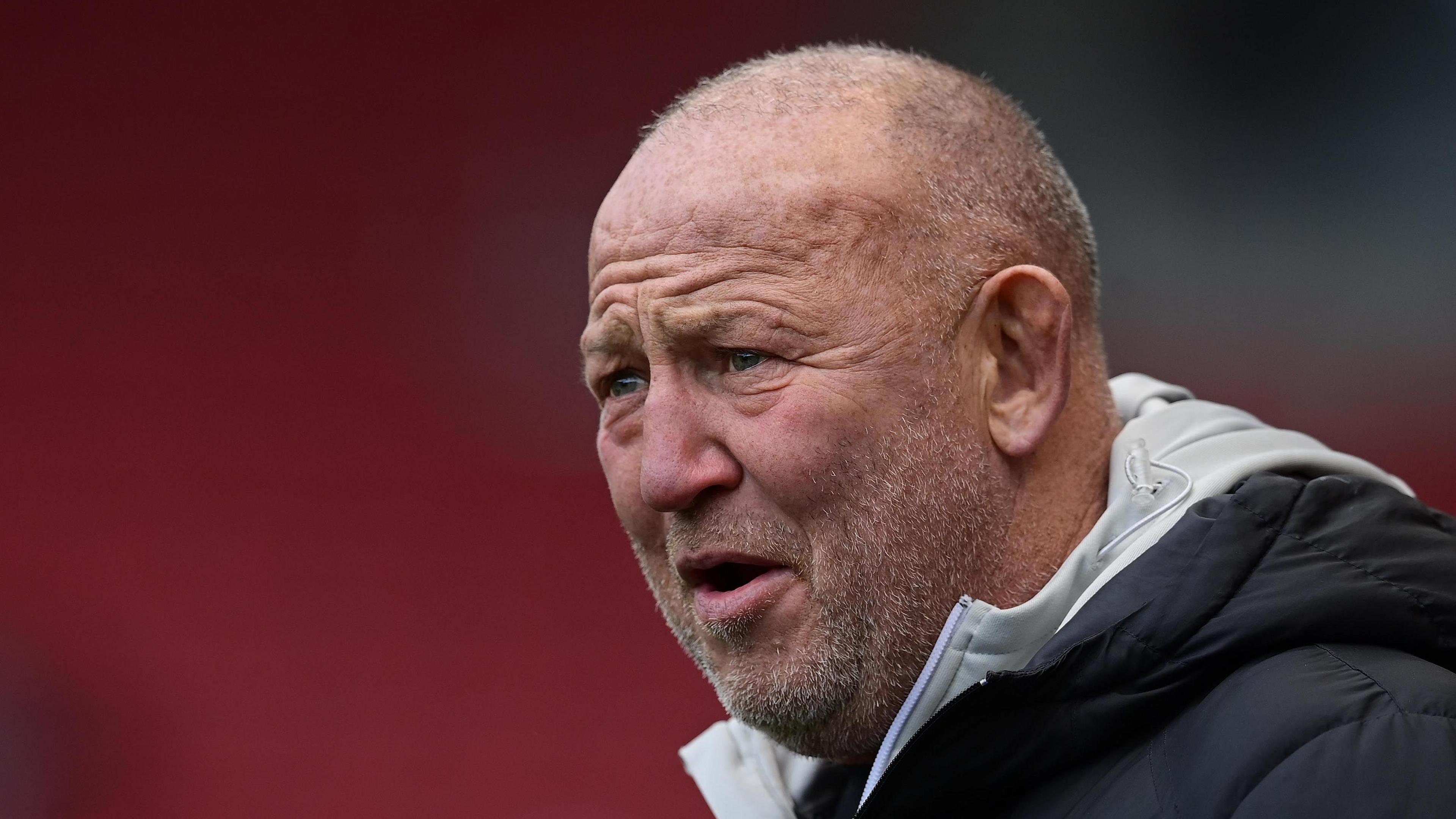 Steve Diamond watching Newcastle Falcons play at Bristol