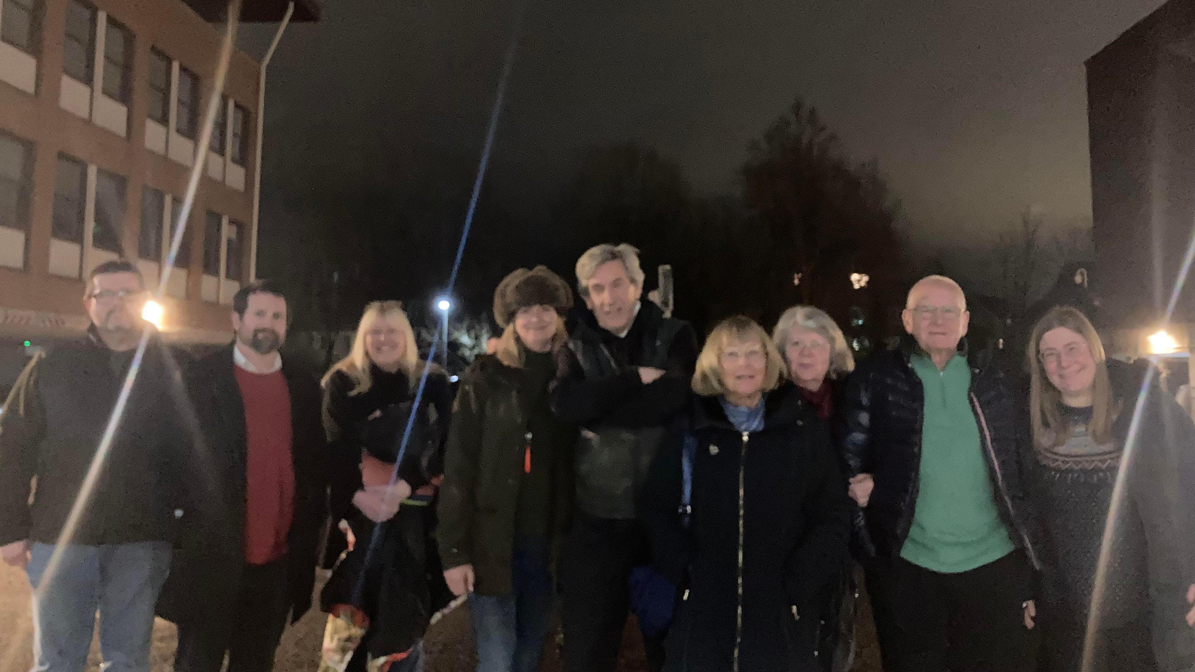 The villagers of Hamstreet and its environs outside Ashford Borough Council's office