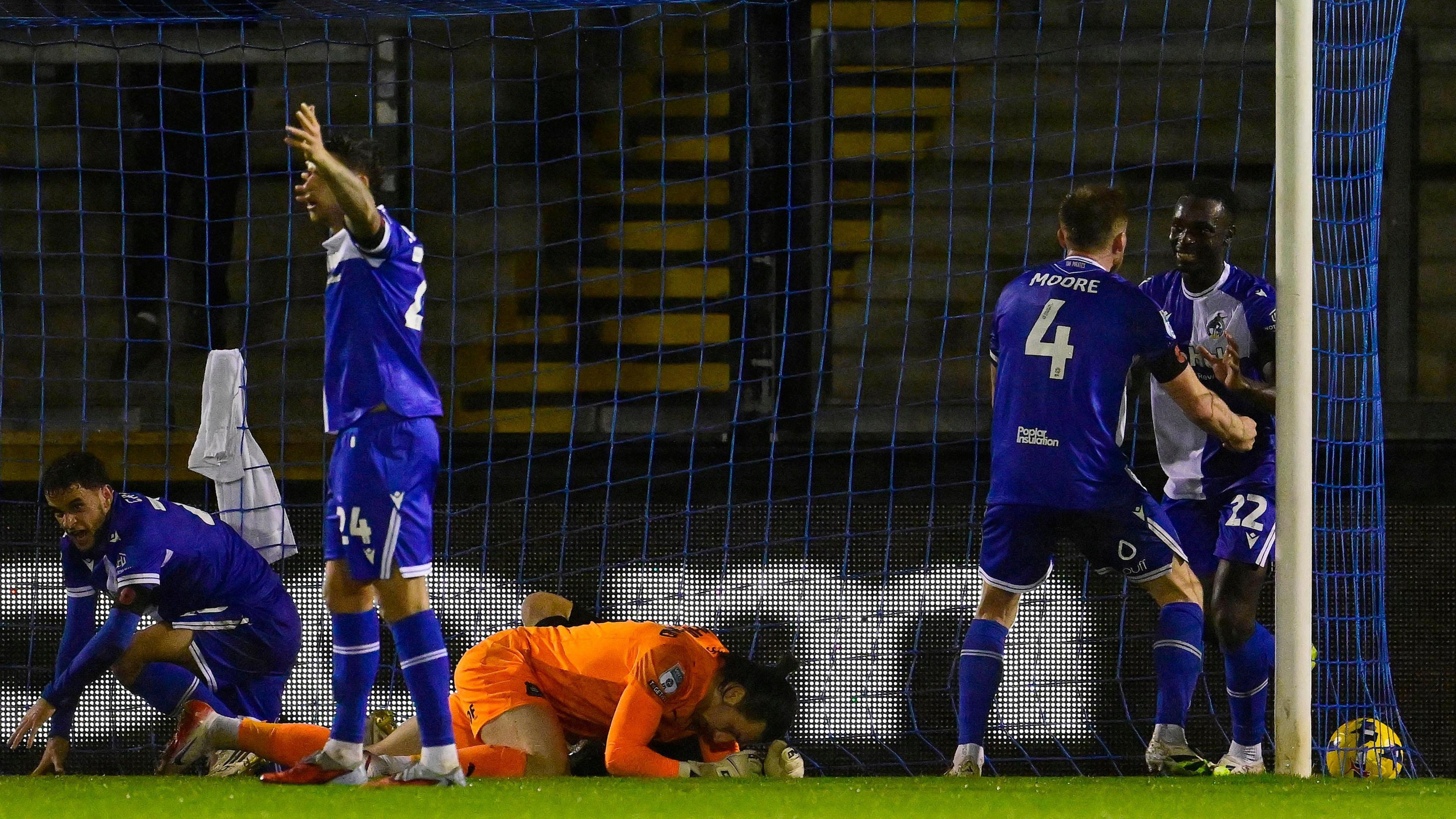 Bristol Rovers score a late goal to consign Plymouth Argyle to a sixth successive loss in all competitions