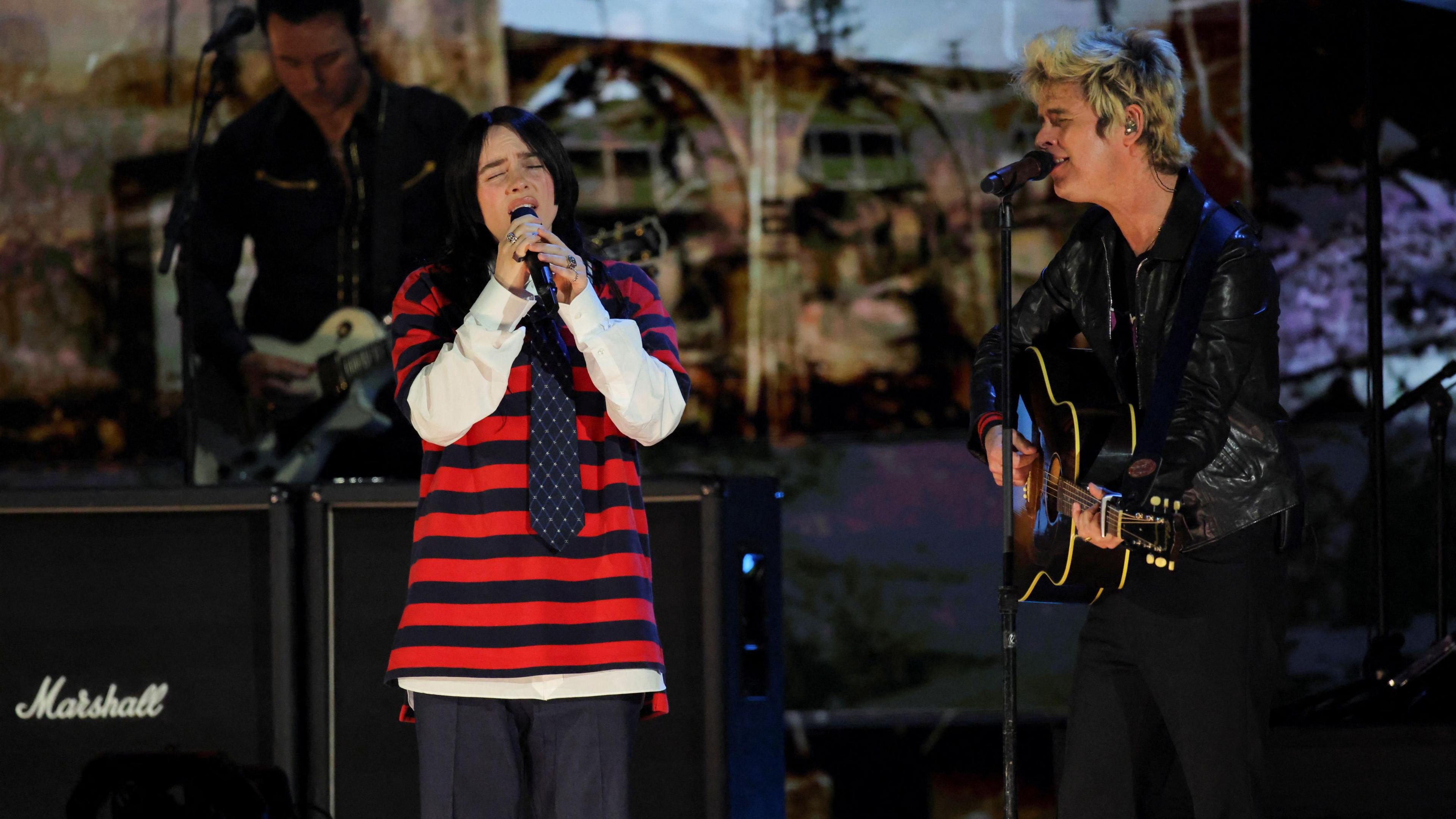 Billie Eilish and Green Day lead singer Billie Joe Armstrong