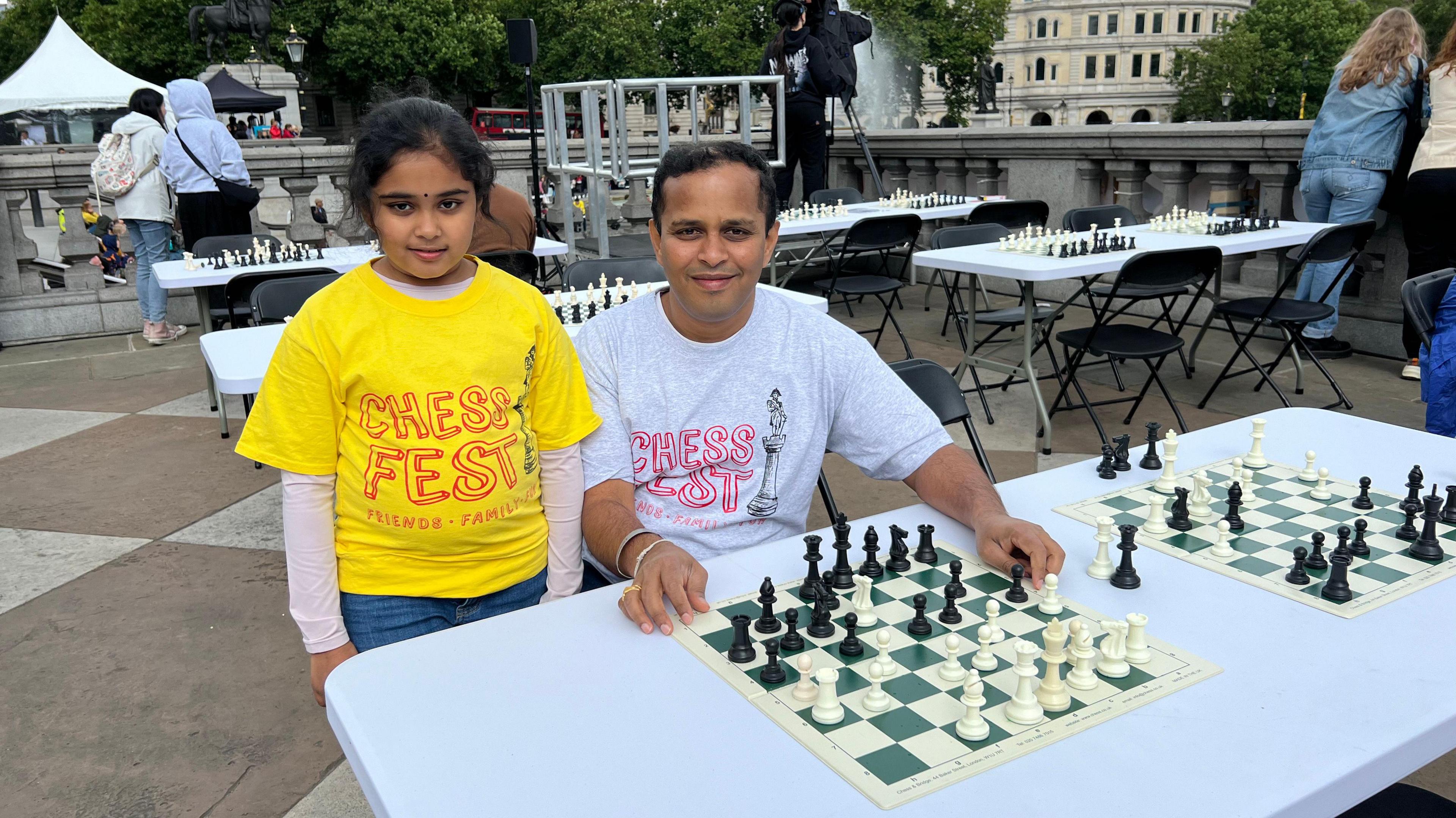 Bodhana Sivanandan and her dad, Siva