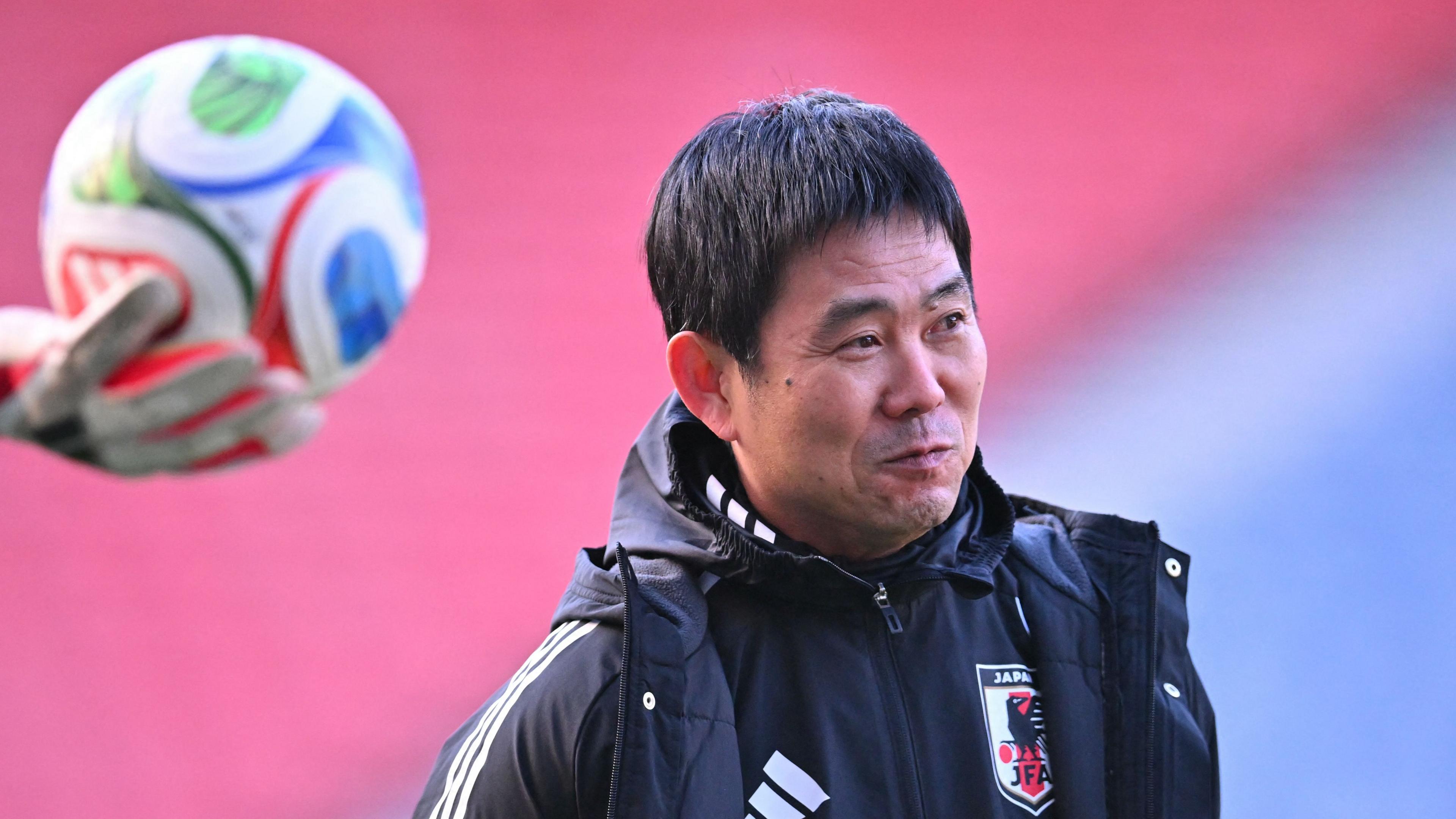 Japan head coach Hajime Moriyasu