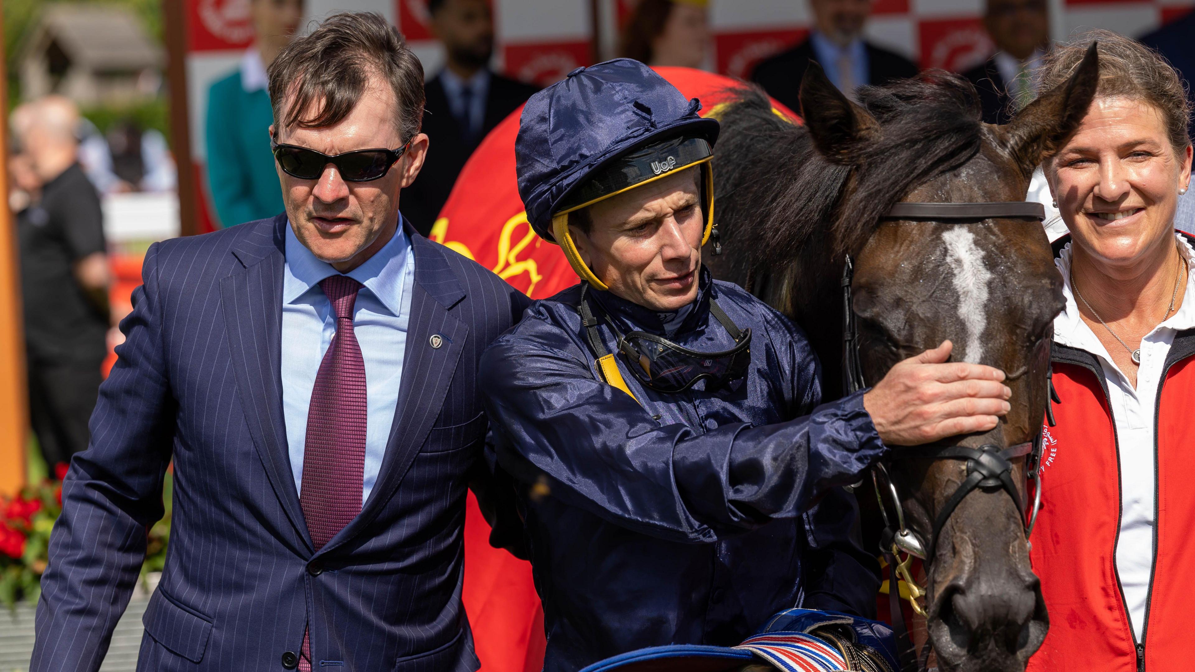 Aidan O'Brien and Ryan Moore with Lambourn
