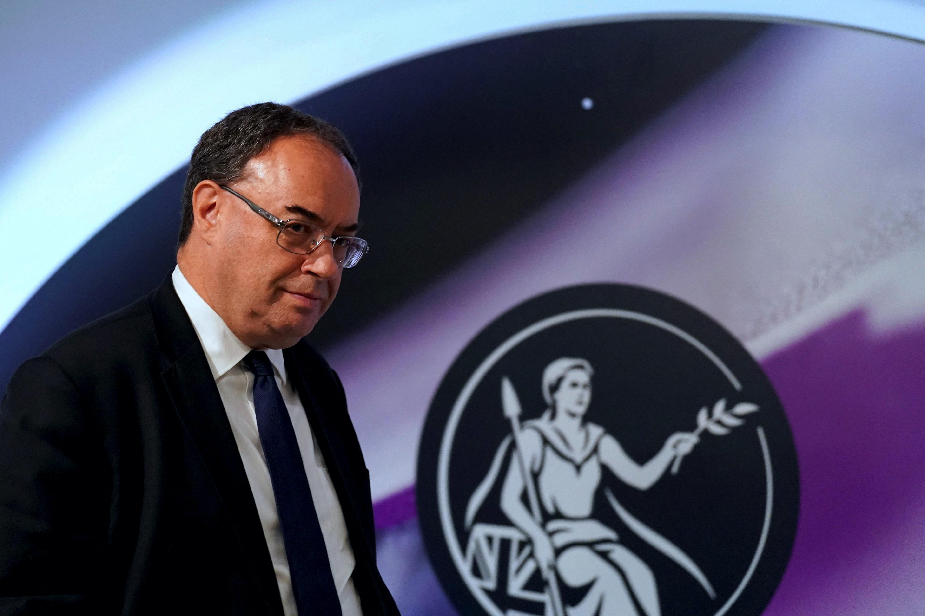 Andrew Bailey, governor of the Bank of England