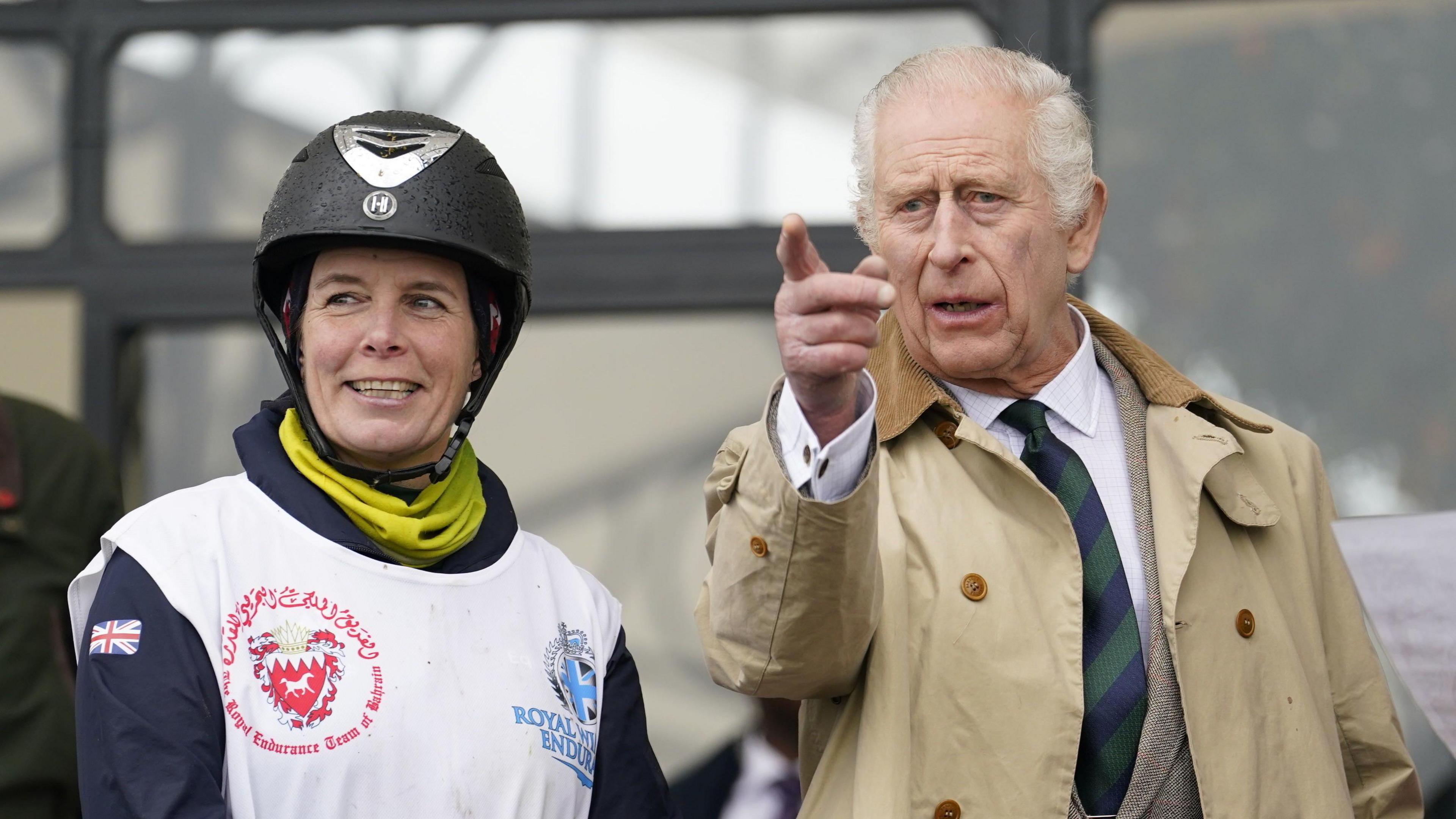 King Charles attended day three of the show at Windsor Castle