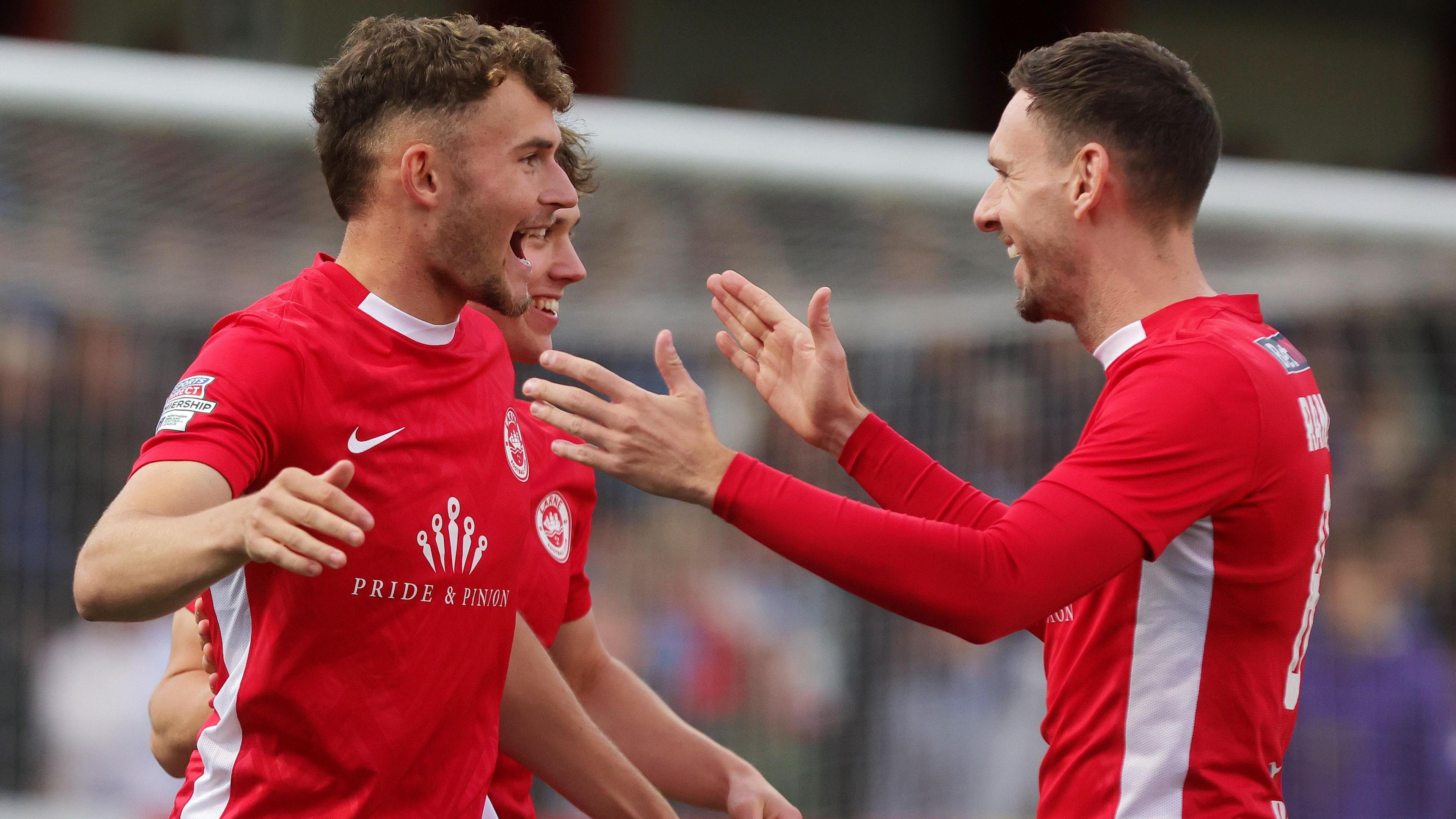 Benji Magee celebrates scoring