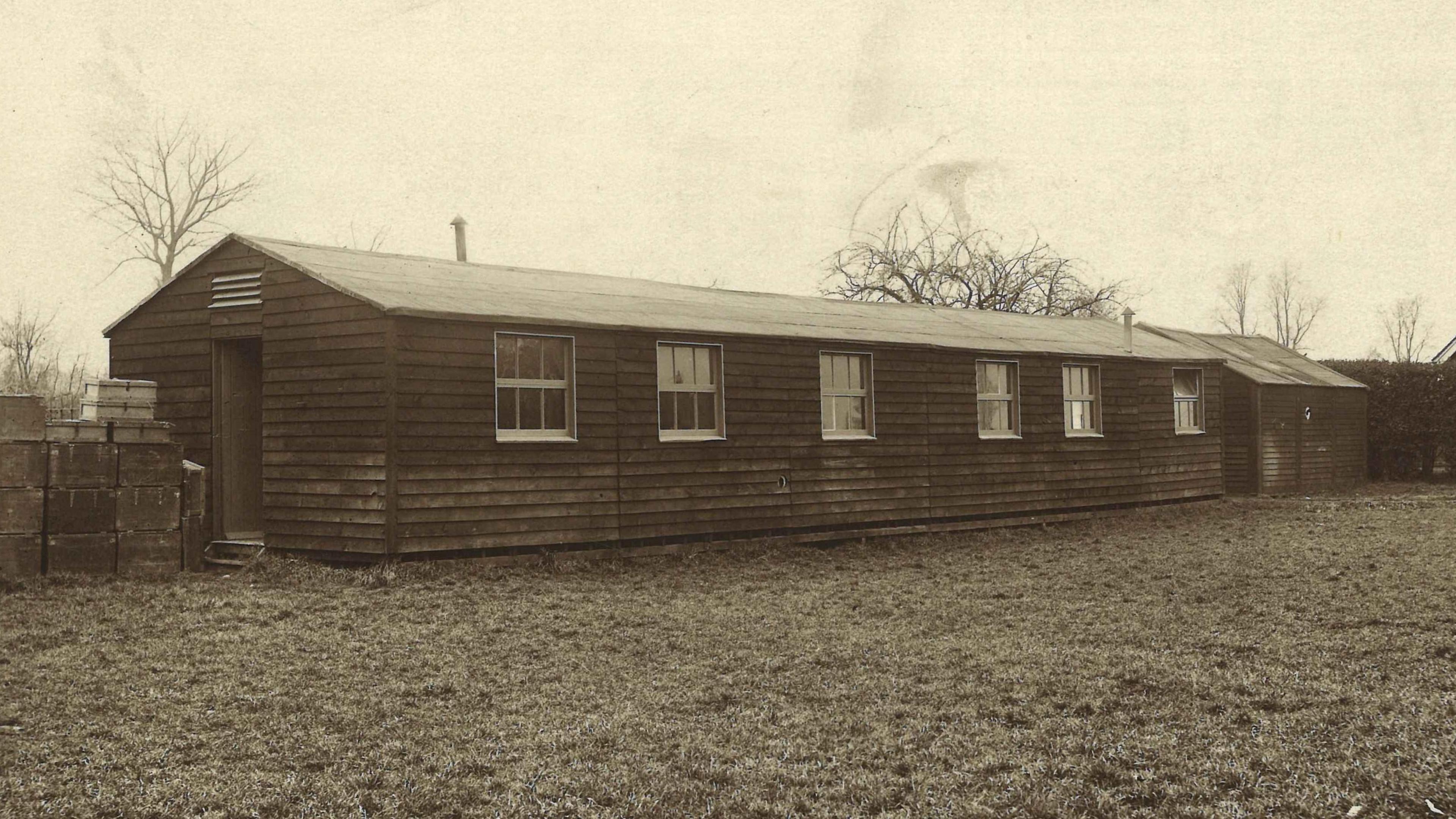 The hut - pictured in 1925