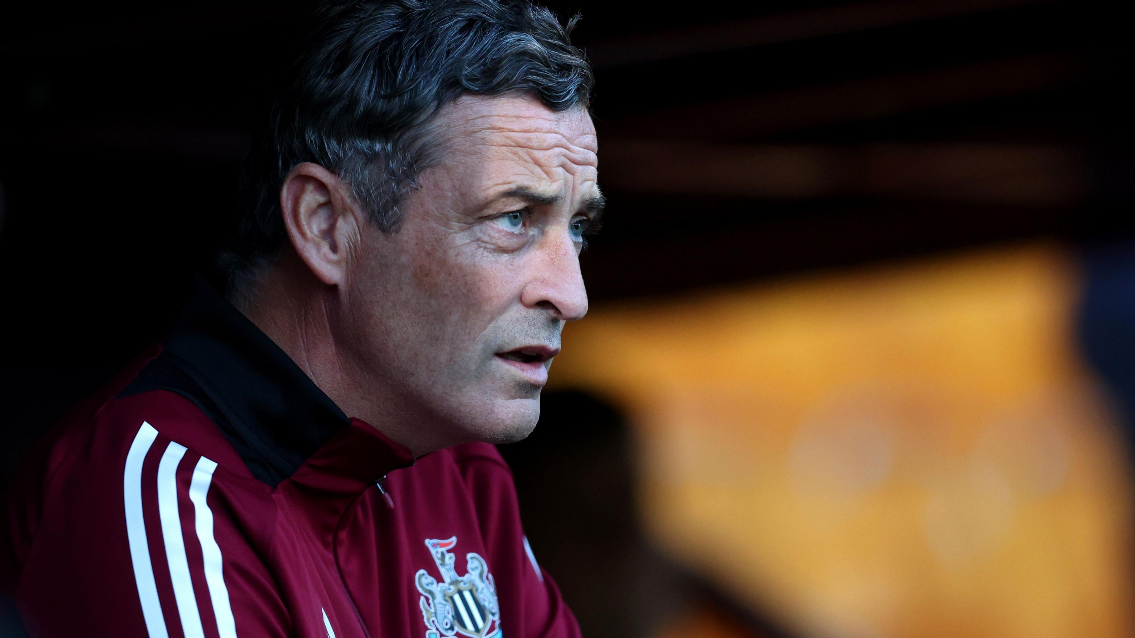 Jack Ross in Newcastle United Under-21s dugout