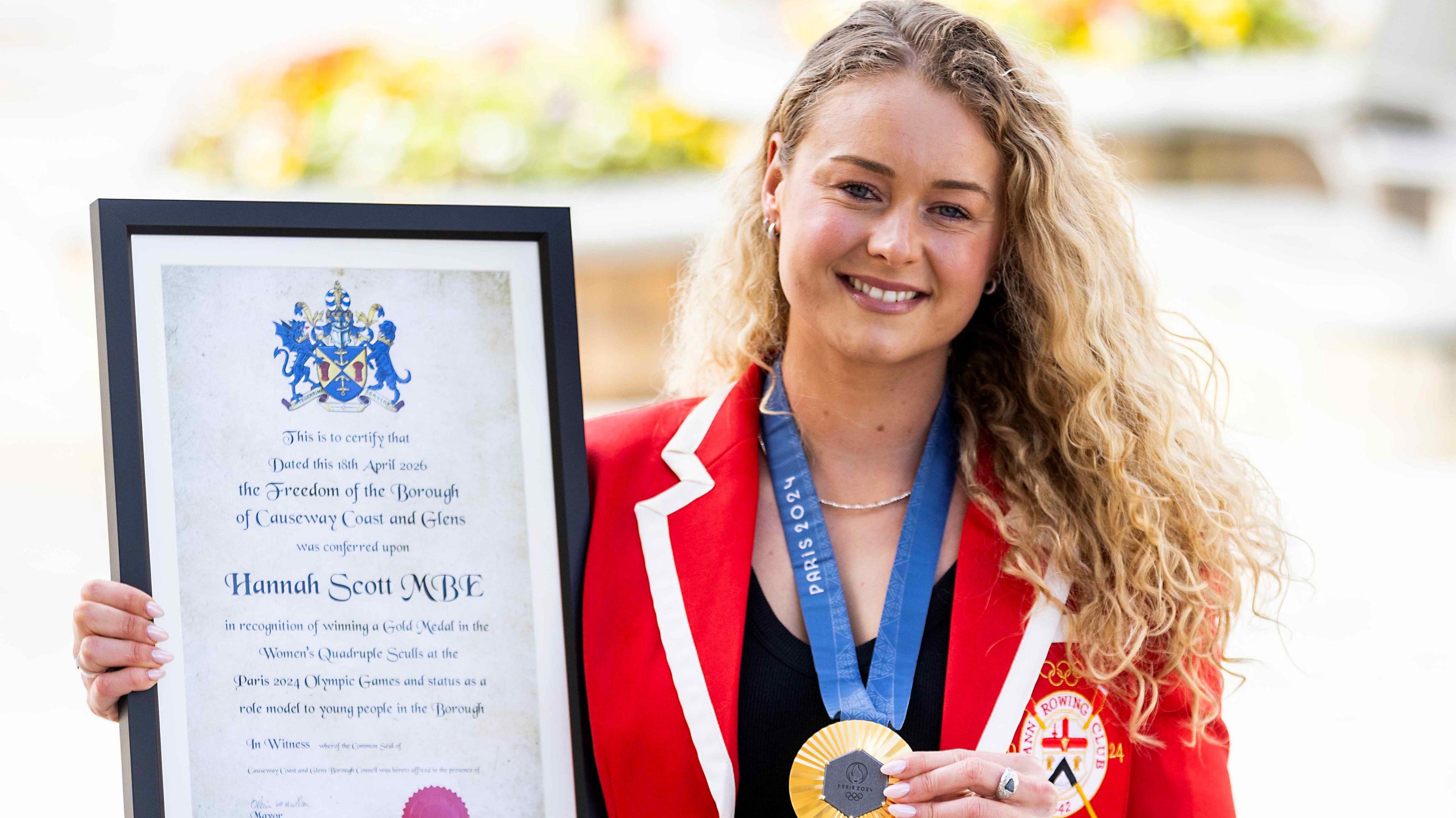 Hannah Scott awarded the freedom of the Borough of Causeway Coast and Glens
