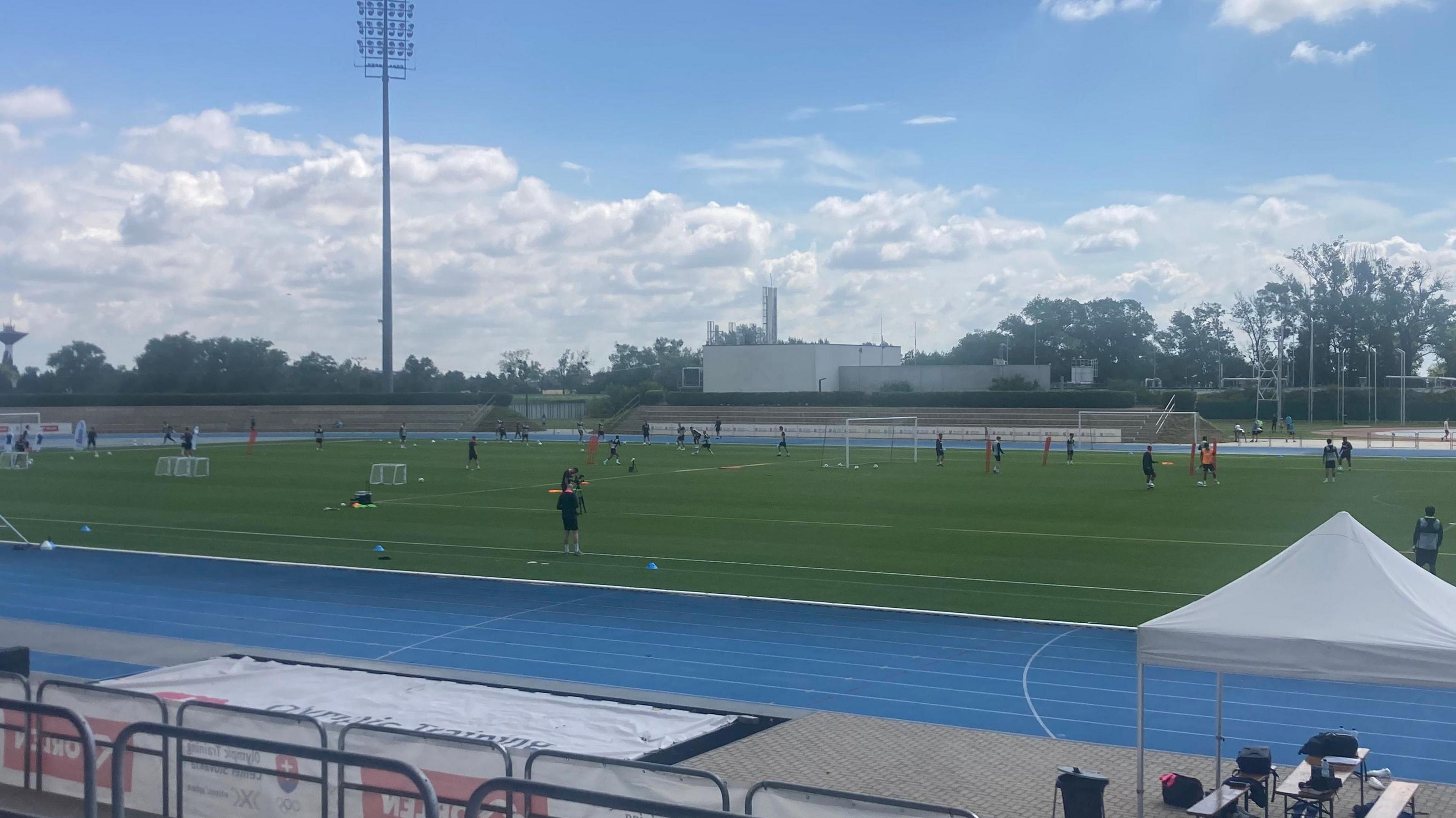 Andrew Moon's view of Portsmouth's open training session