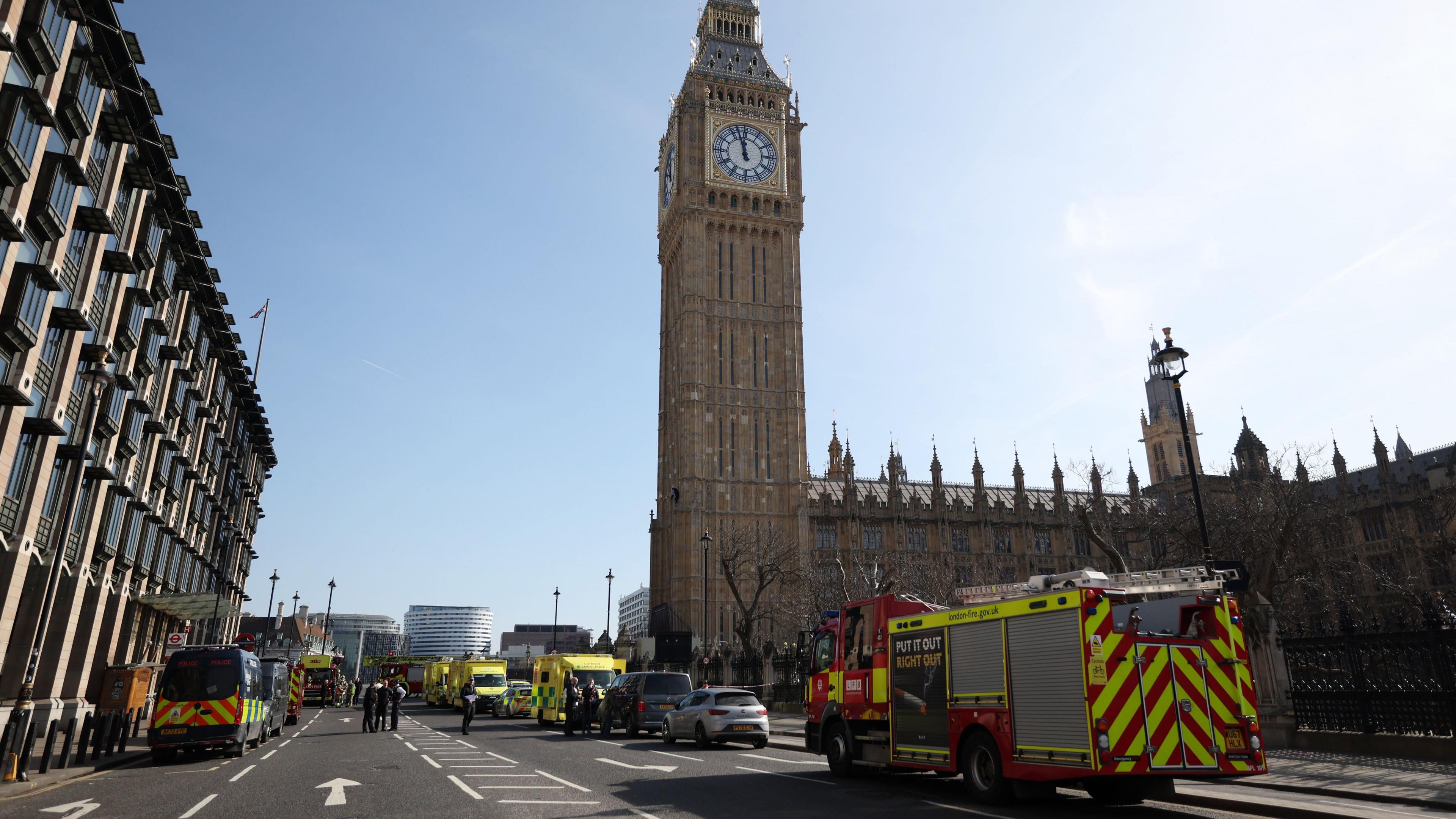 Police and emergency services at the Palace of Westminster