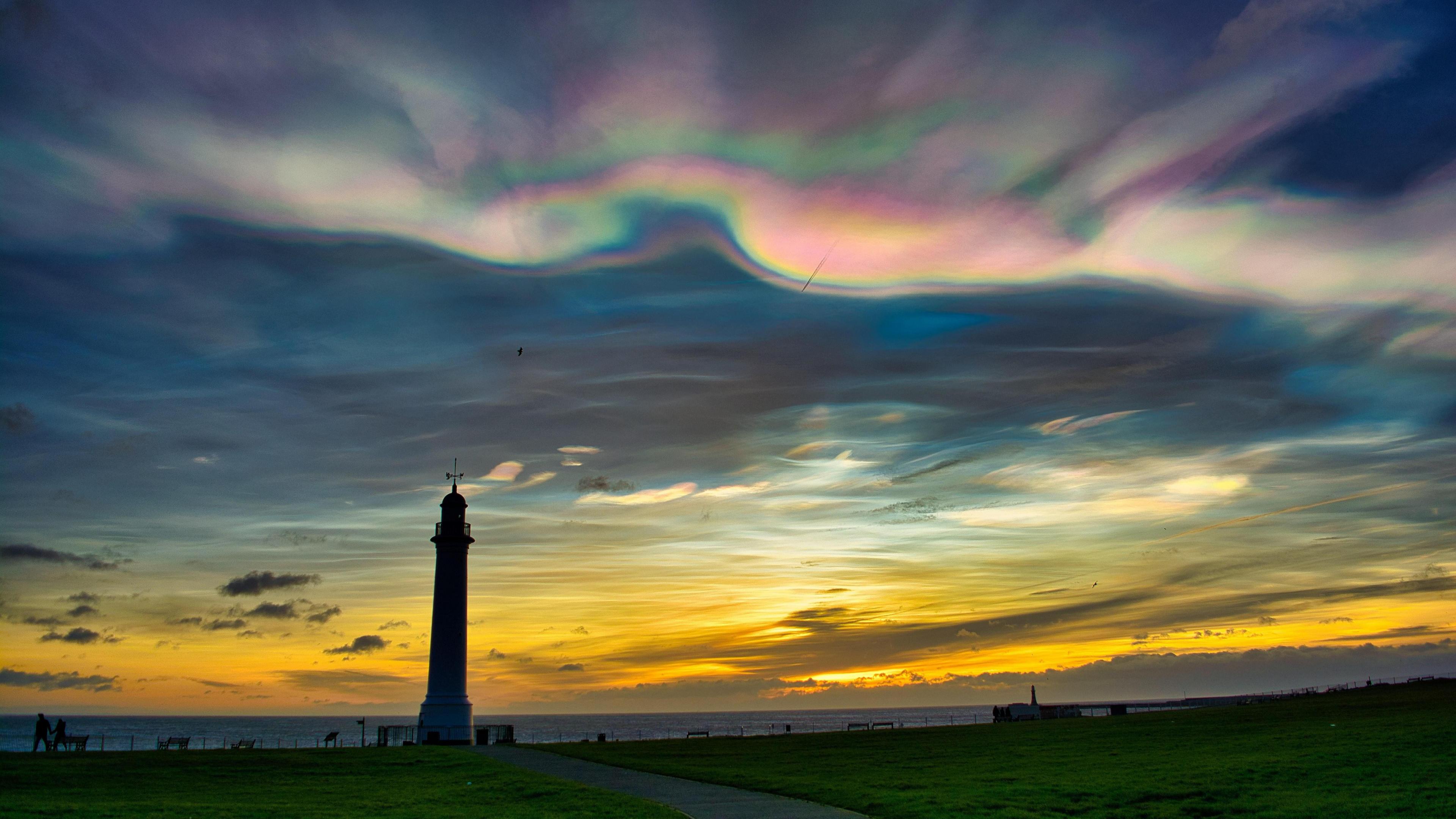 The clouds over the coast in Sunderland