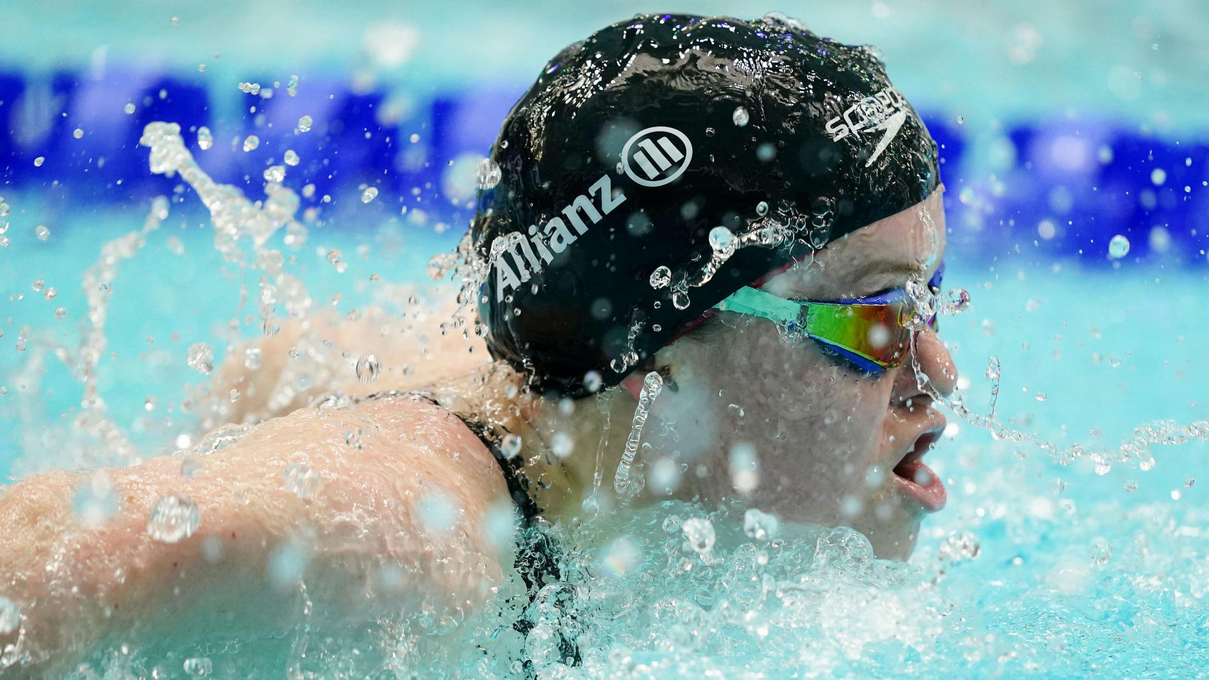  Maisie Summers-Newton swimming in the Women's 50m Butterfly S6 final during day seven of the 2023 Para Swimming World Championships