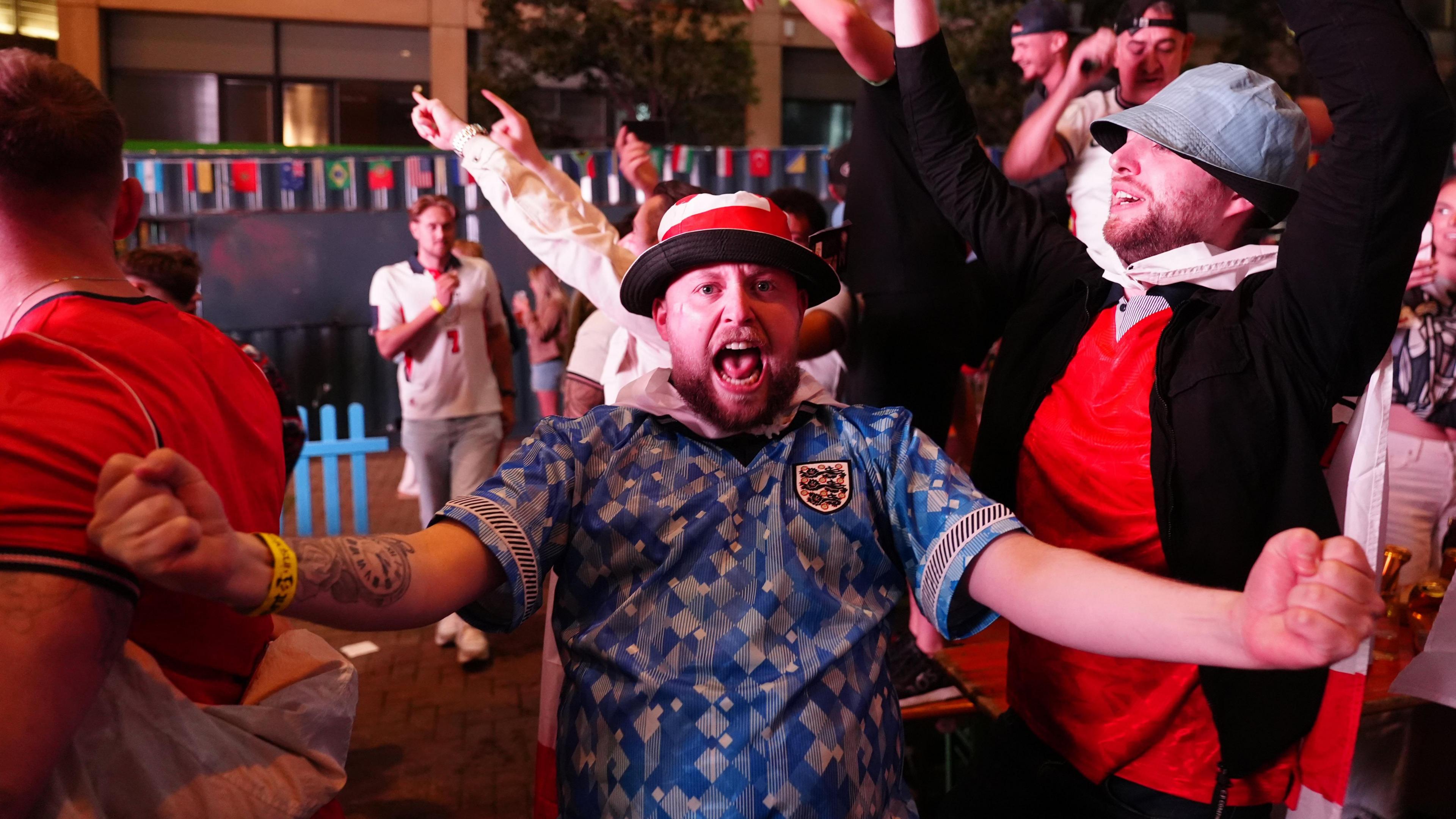 In Pictures Fans In The West Celebrate England Win Over Croatia BBC News in-pictures-fans-in-the-west-celebrate-england-win-over-croatia-bbc-news