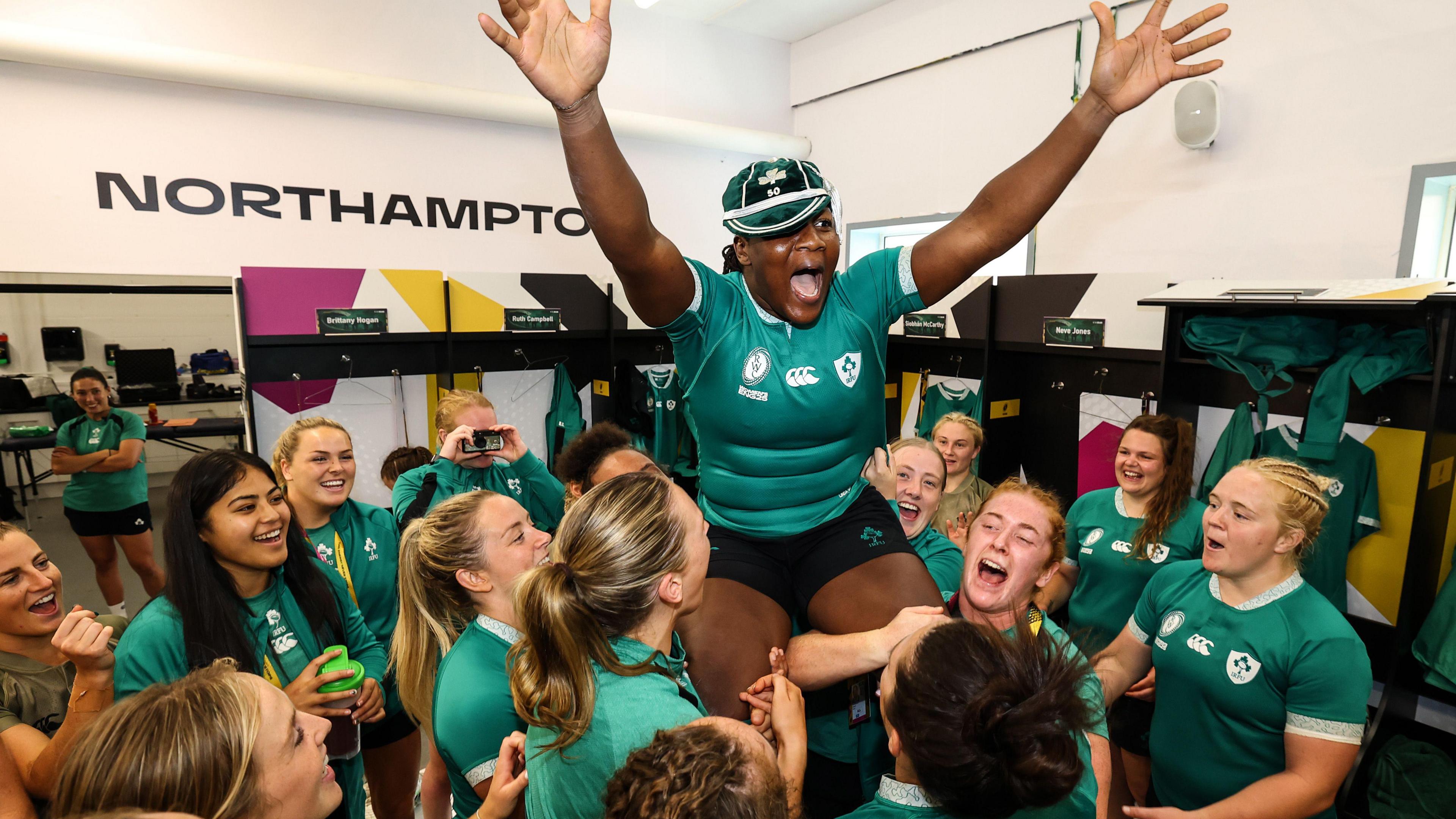 Linda Djougang on her 50th cap