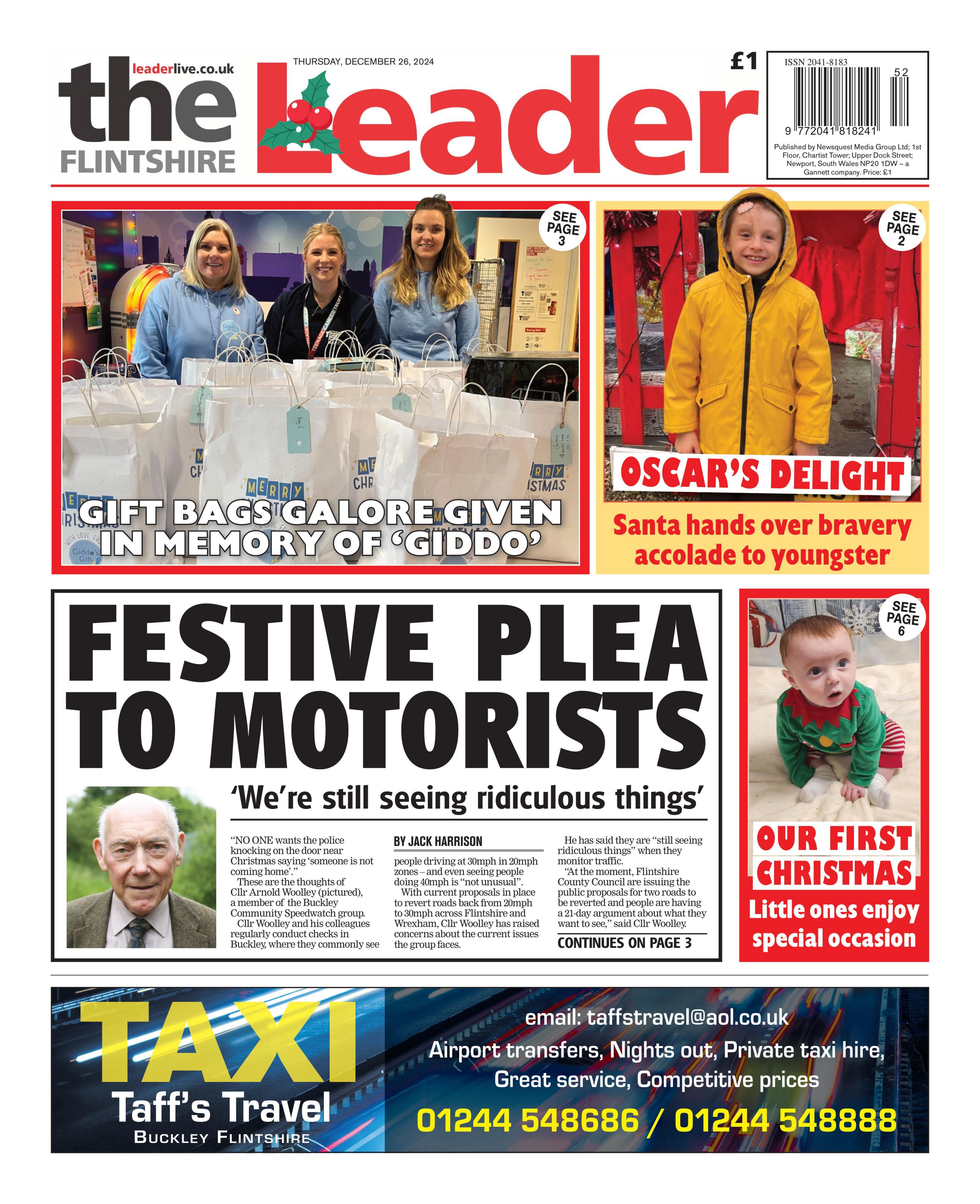 Front page of The Flintshire Leader
