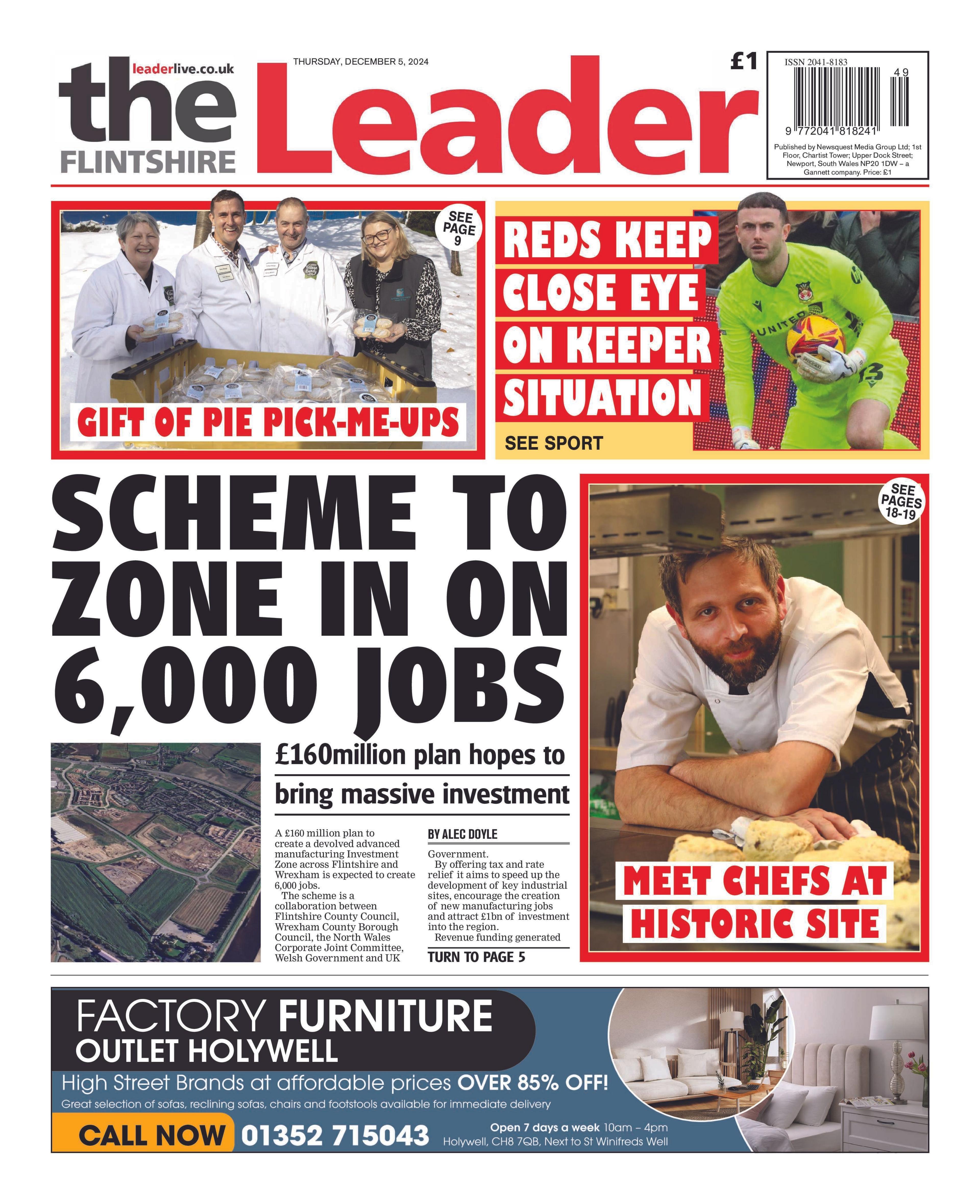 Flintshire Leader front page