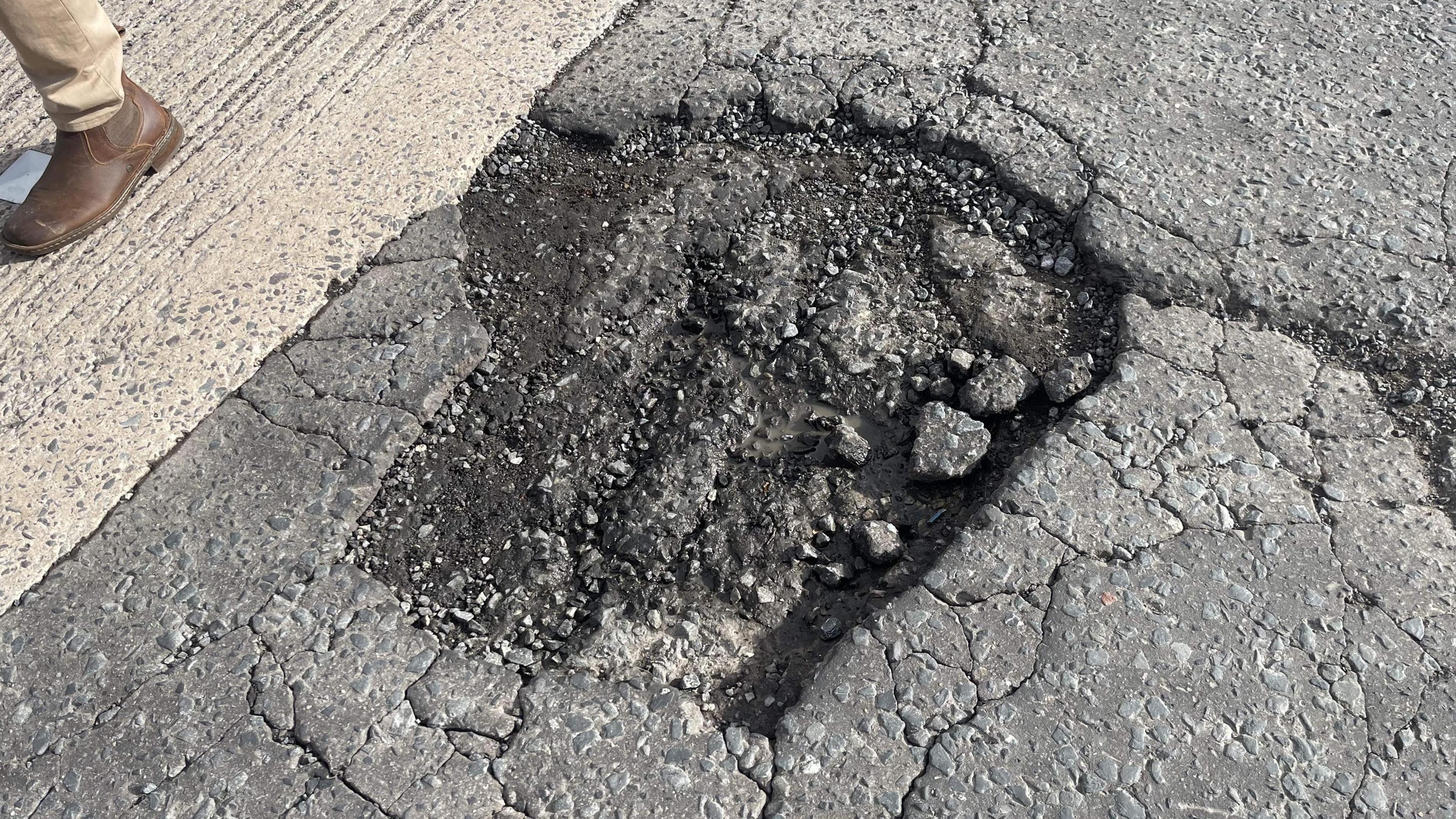 A pothole