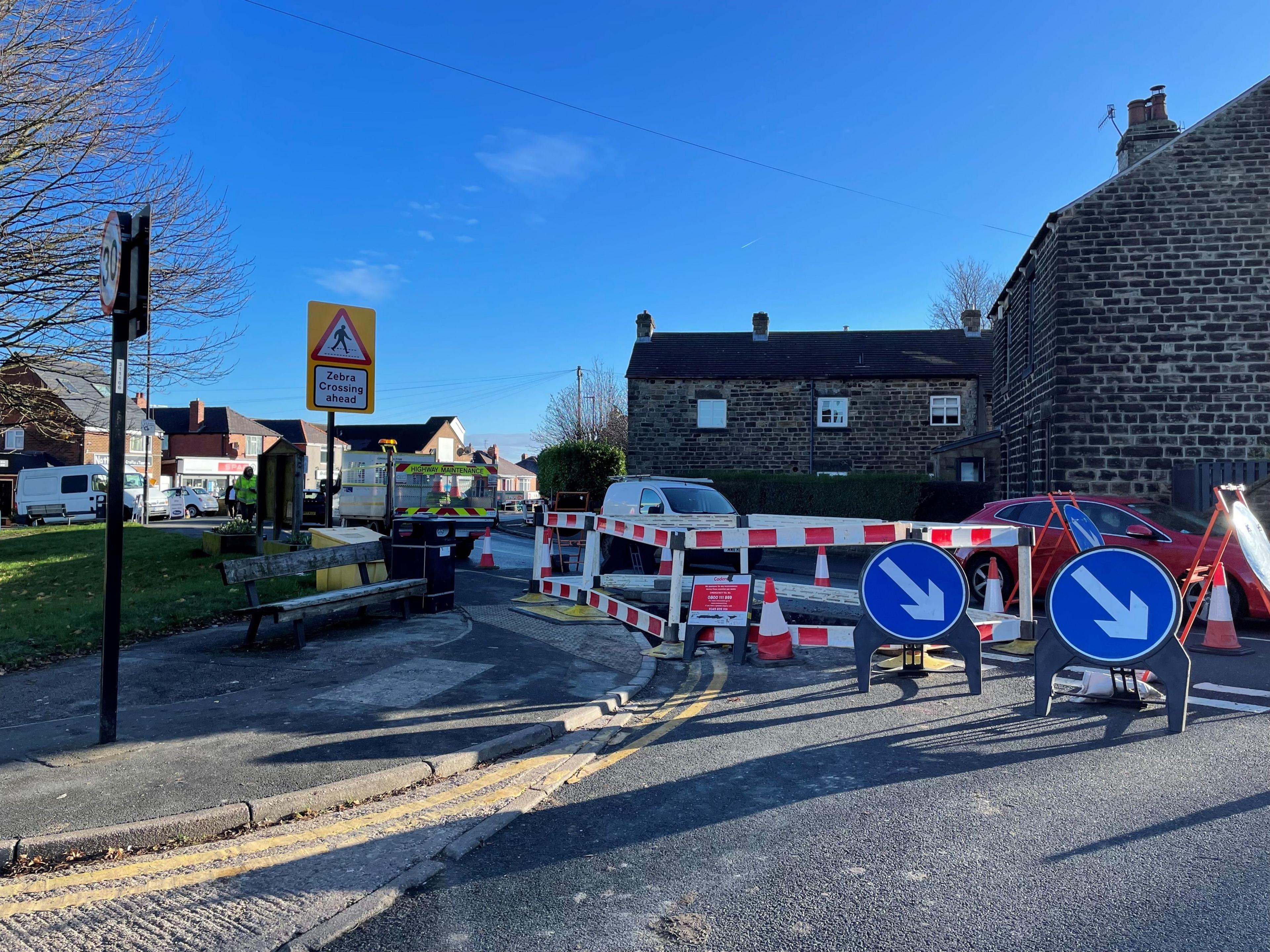 Stannington water main burst