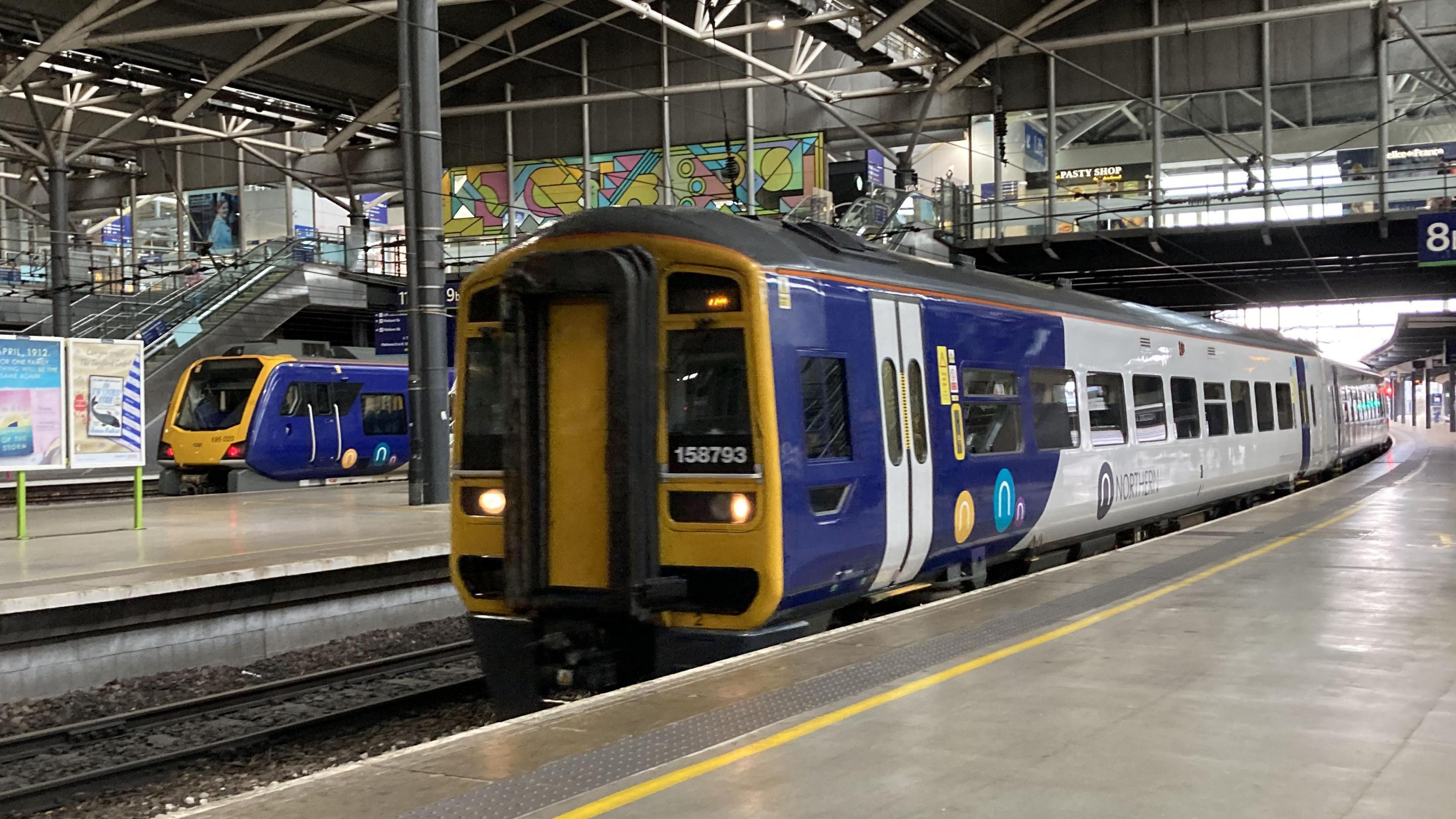 A Northern train at Leeds Station